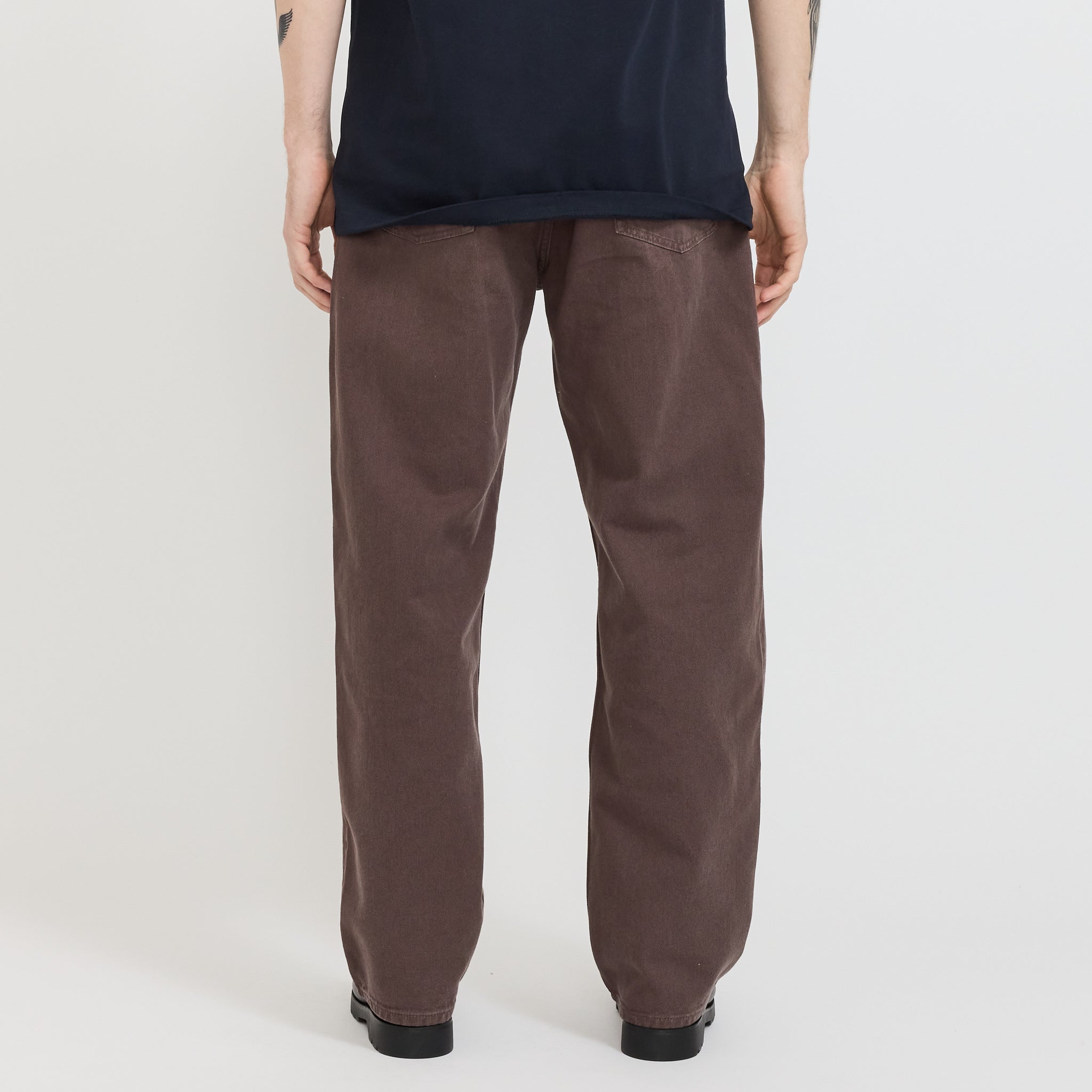 Mogens Relaxed 5 Pocket Heavy Twill Pant Seal Brown