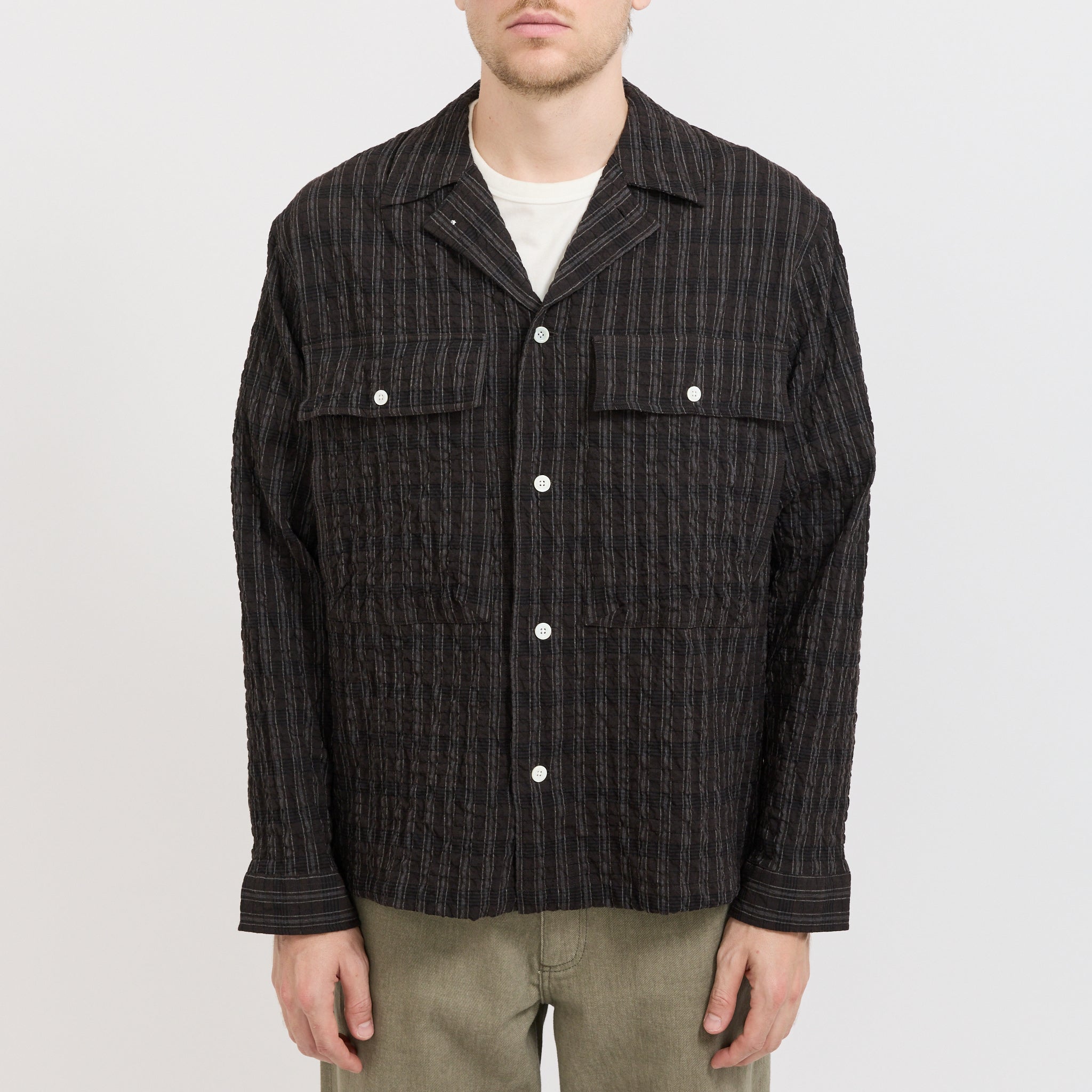 Norse Projects | Mols Hunting Check Shirt Delicioso Brown | Maplestore