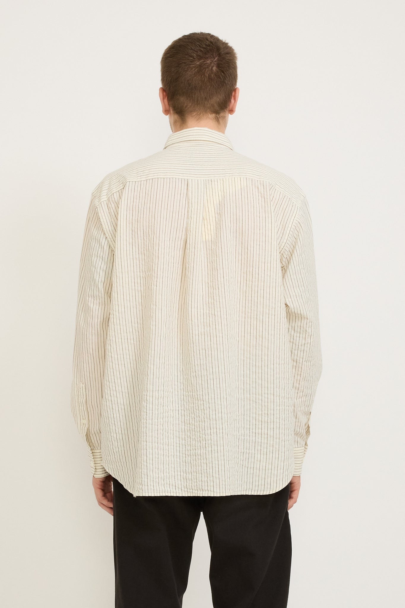 Norse Projects | Mo Oversized Striped Shirt Chestnut | Maplestore