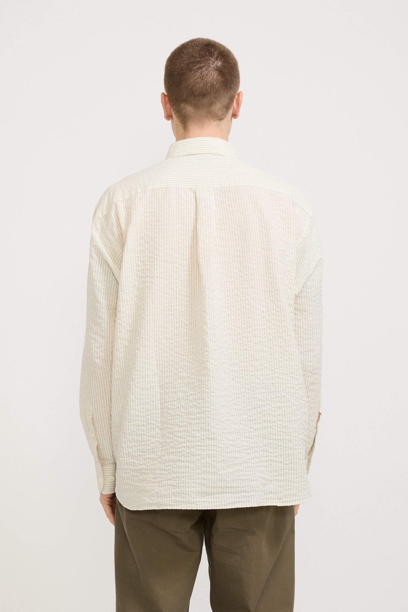 Norse Projects | Mo Oversized Striped Shirt Ecru | Maplestore