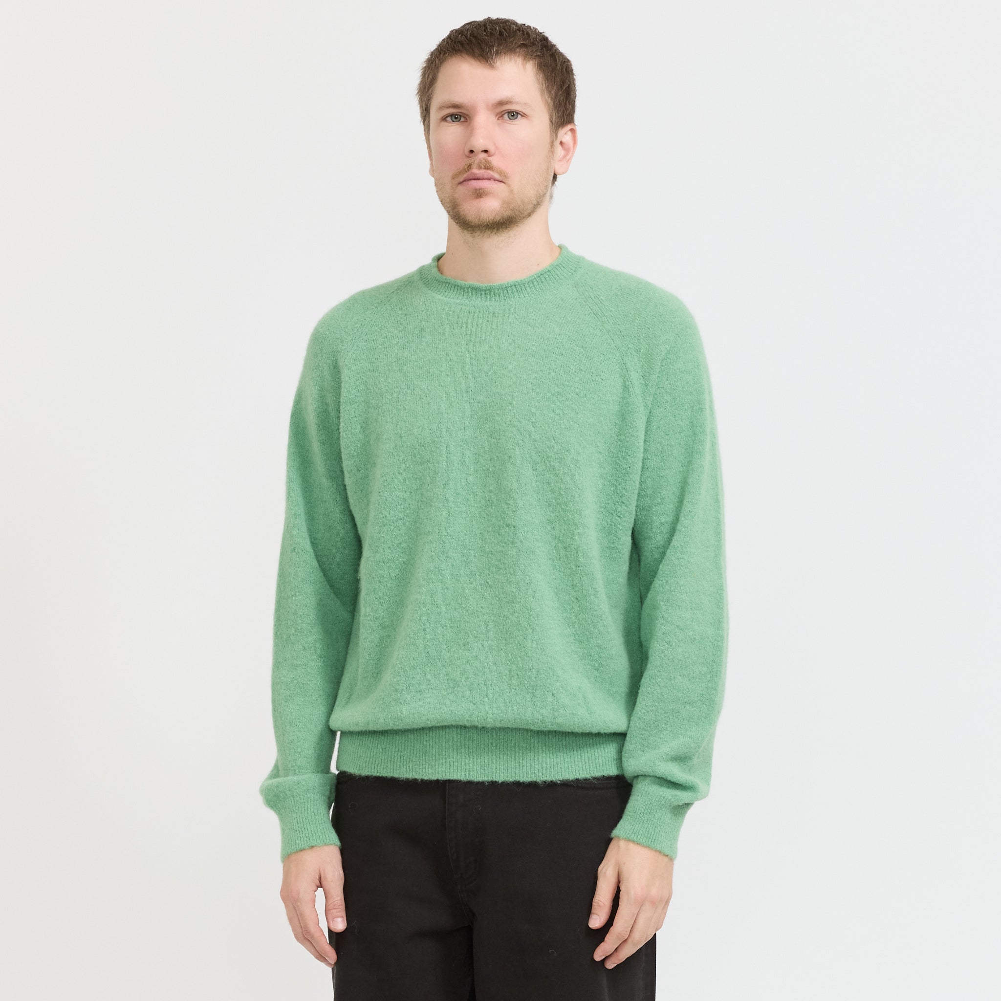 Norse Projects | Nordevik Baby Alpaca Sweater Peapod | Maplestore