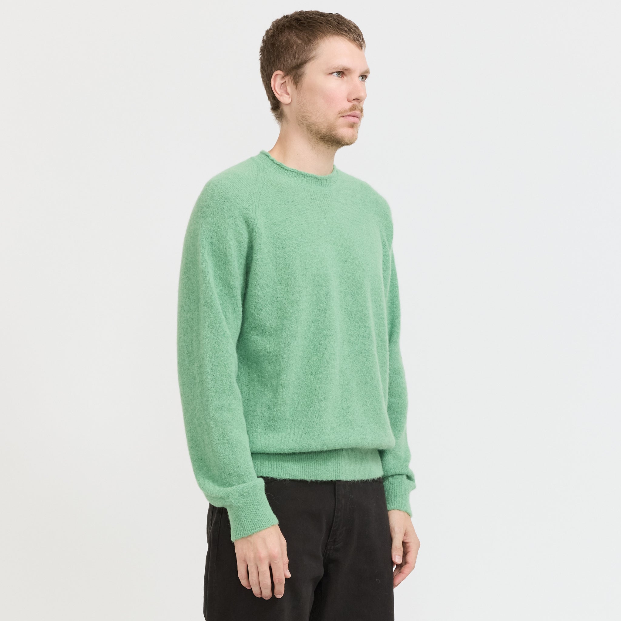 Norse Projects | Nordevik Baby Alpaca Sweater Peapod | Maplestore