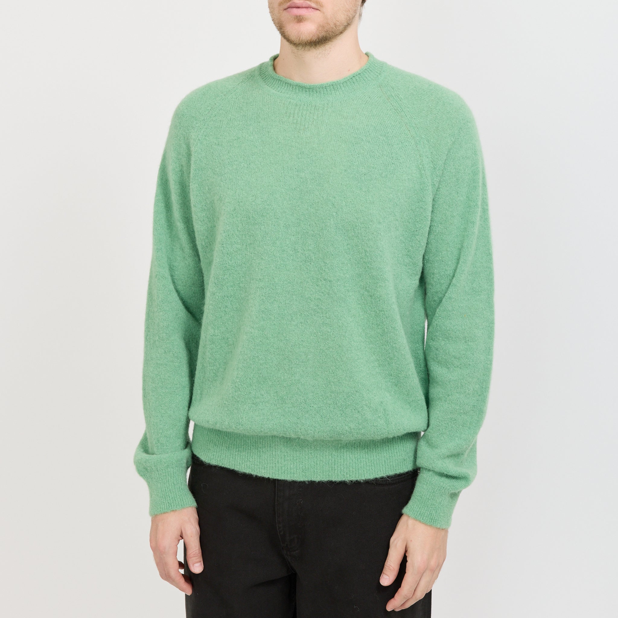 Norse Projects | Nordevik Baby Alpaca Sweater Peapod | Maplestore