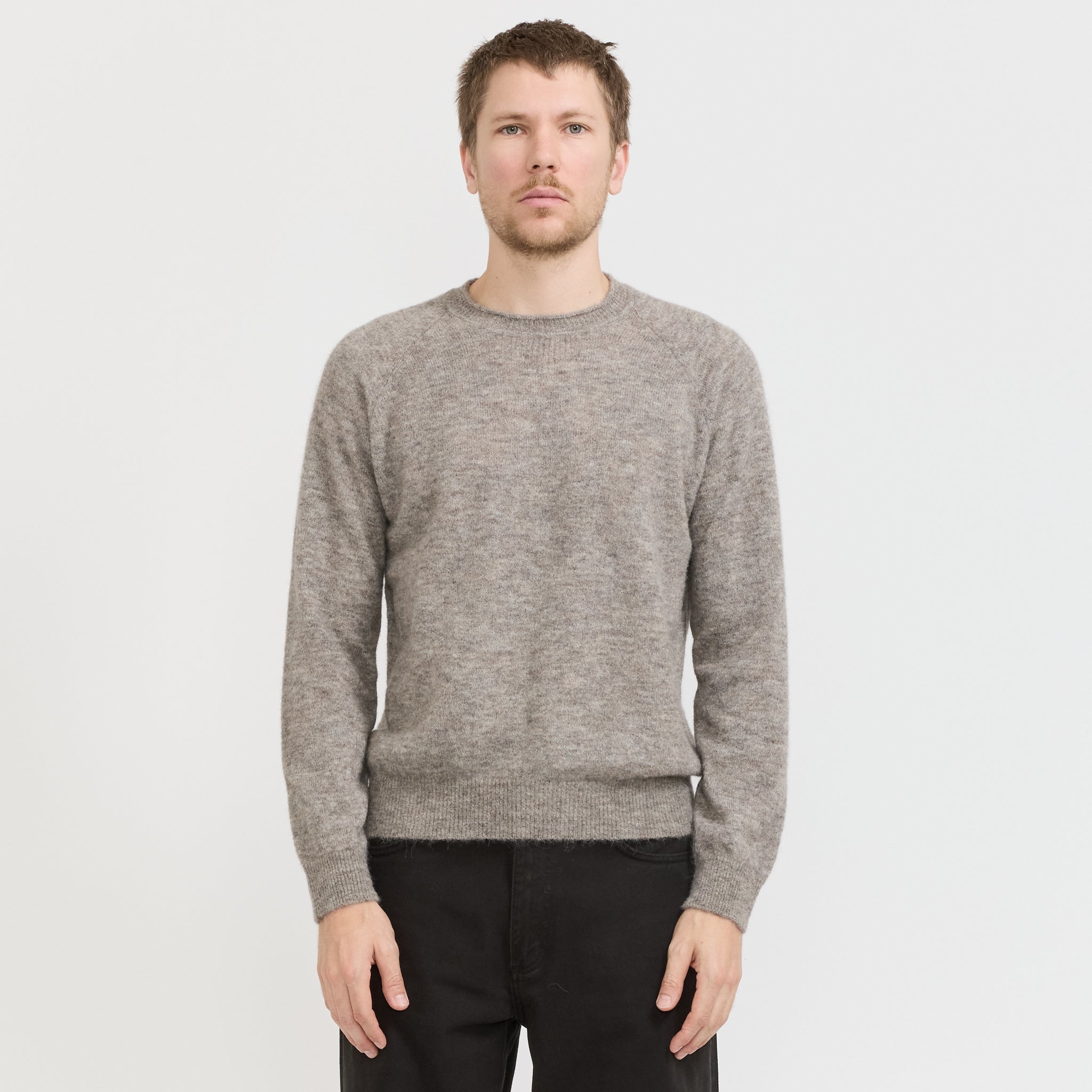 Norse Projects | Nordevik Baby Alpaca Sweater Walnut | Maplestore