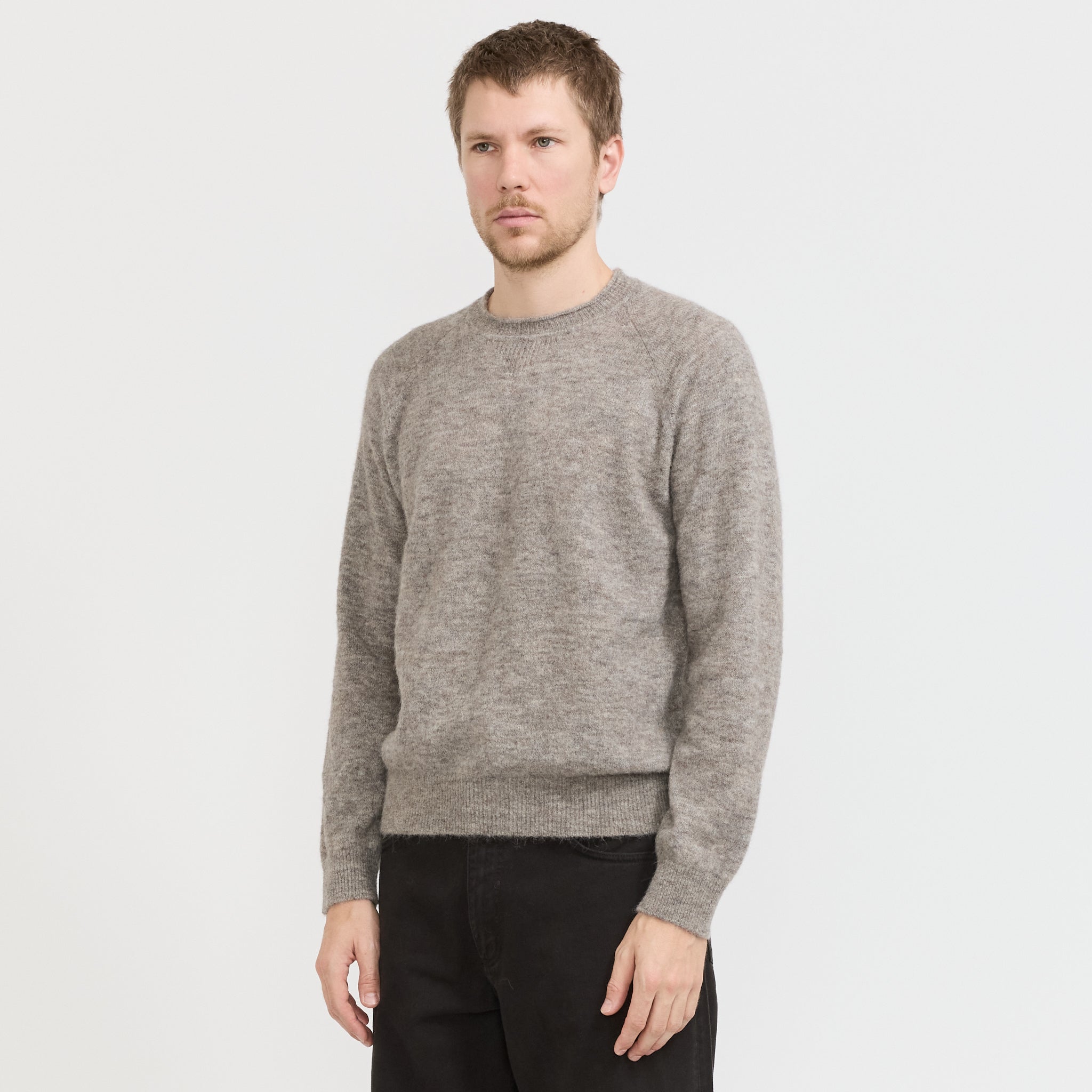Norse Projects | Nordevik Baby Alpaca Sweater Walnut | Maplestore