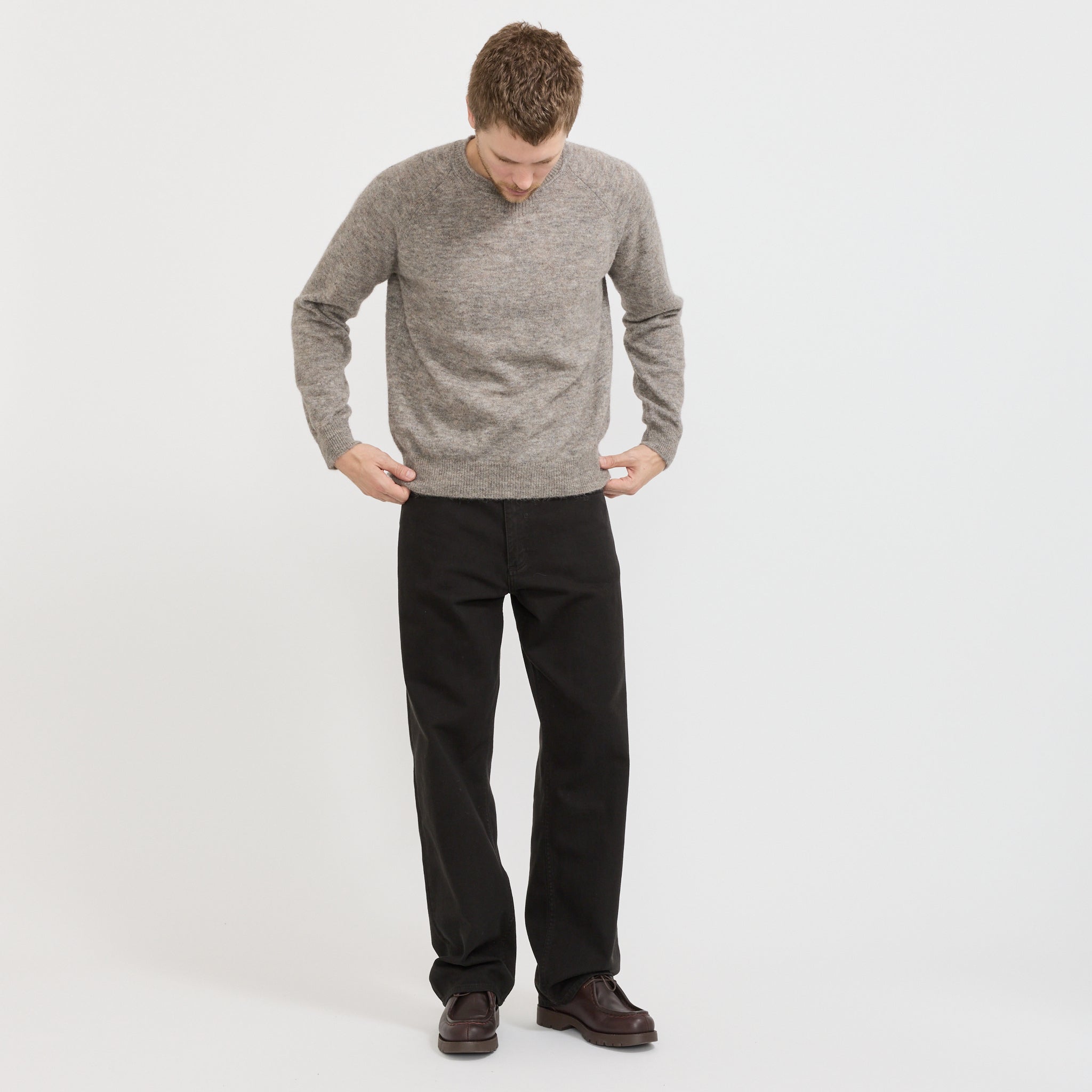 Norse Projects | Nordevik Baby Alpaca Sweater Walnut | Maplestore
