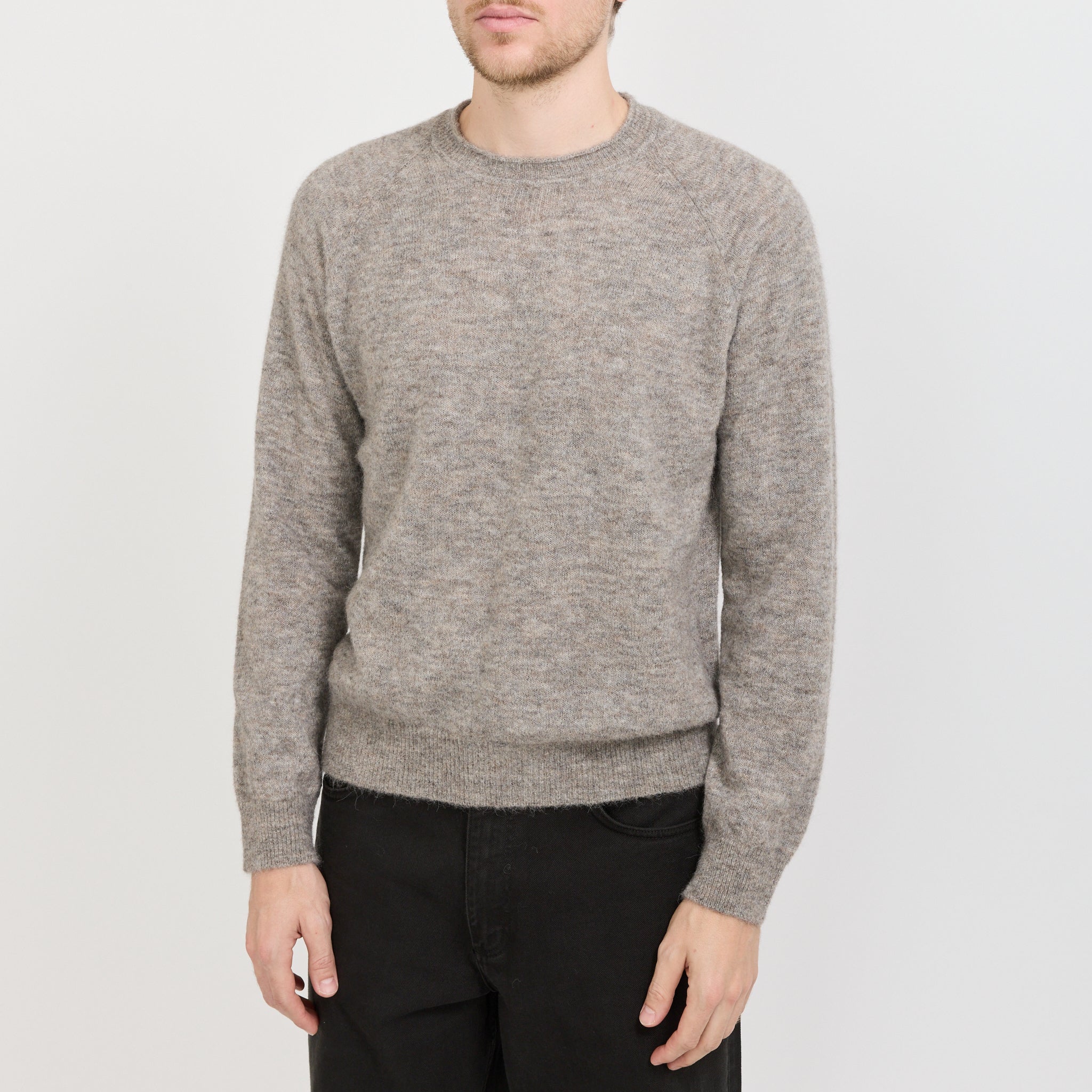 Norse Projects | Nordevik Baby Alpaca Sweater Walnut | Maplestore