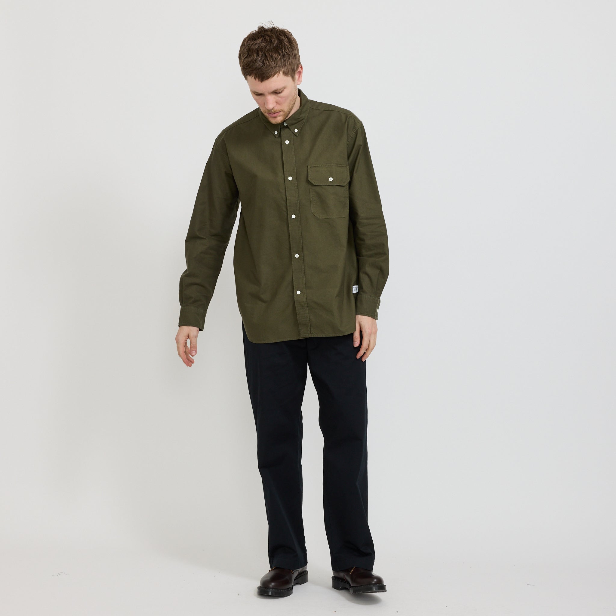 Ole Oversized GMD Oxford Shirt Olive Night