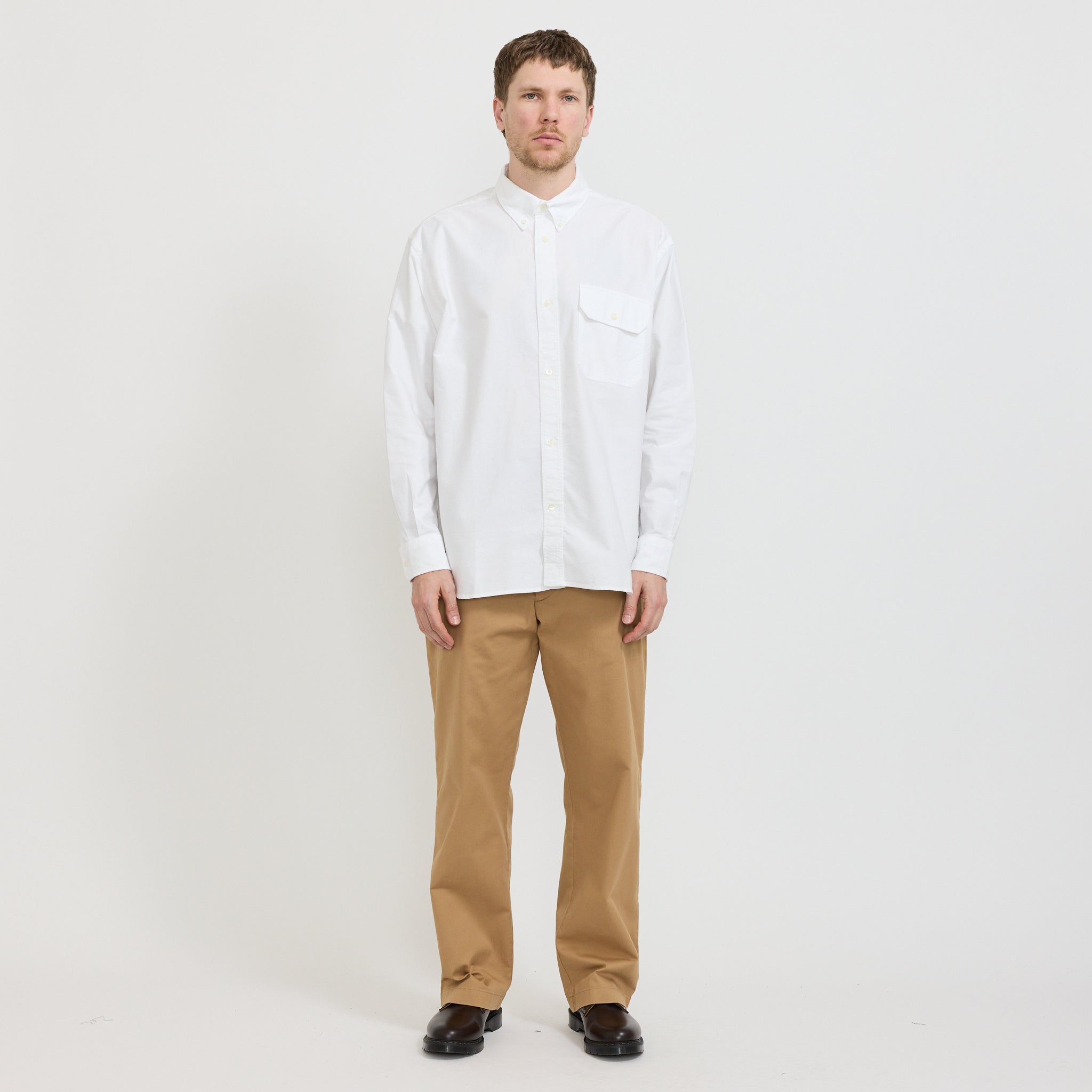 Ole Oversized GMD Oxford Shirt White