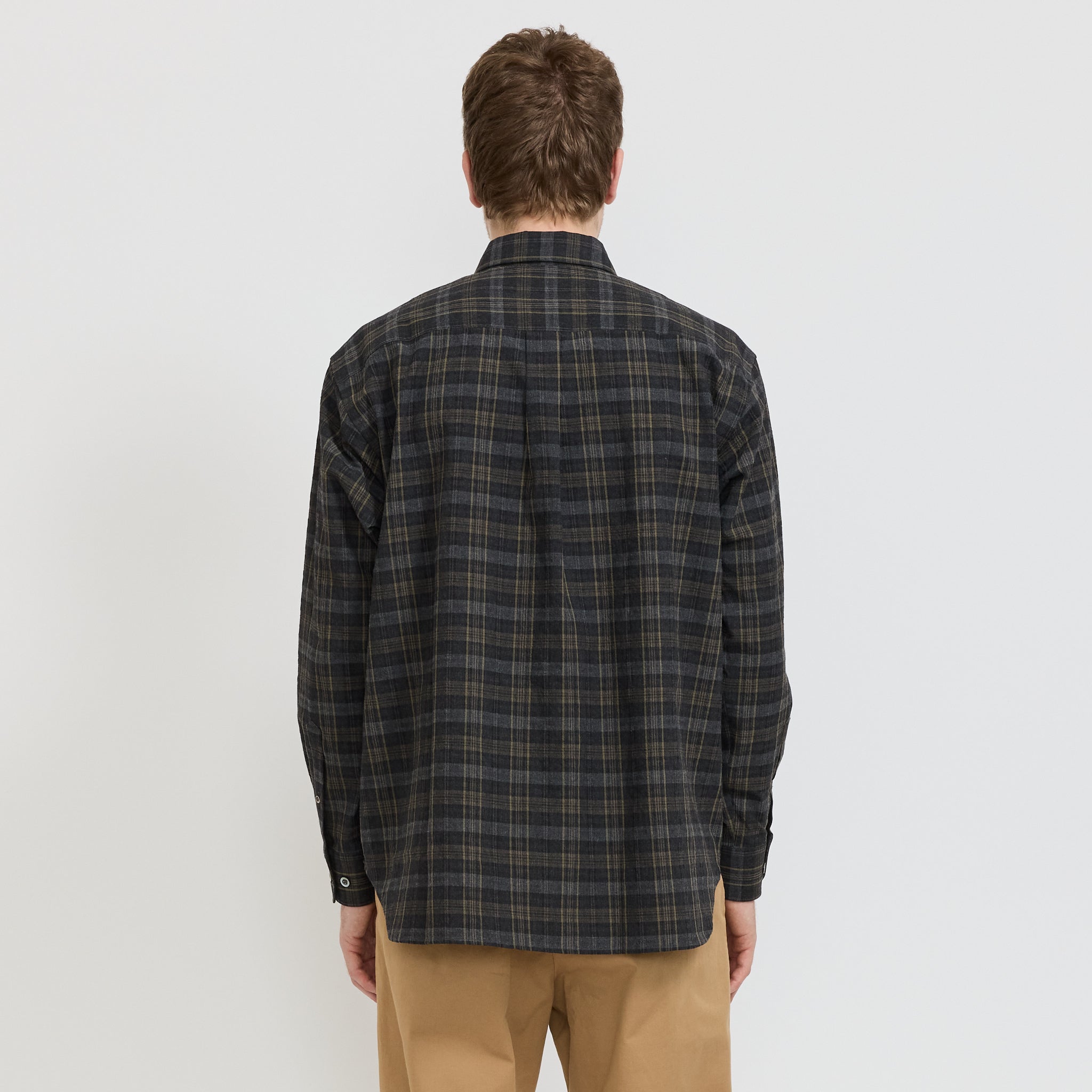 Ole Oversized Wool Check Shirt