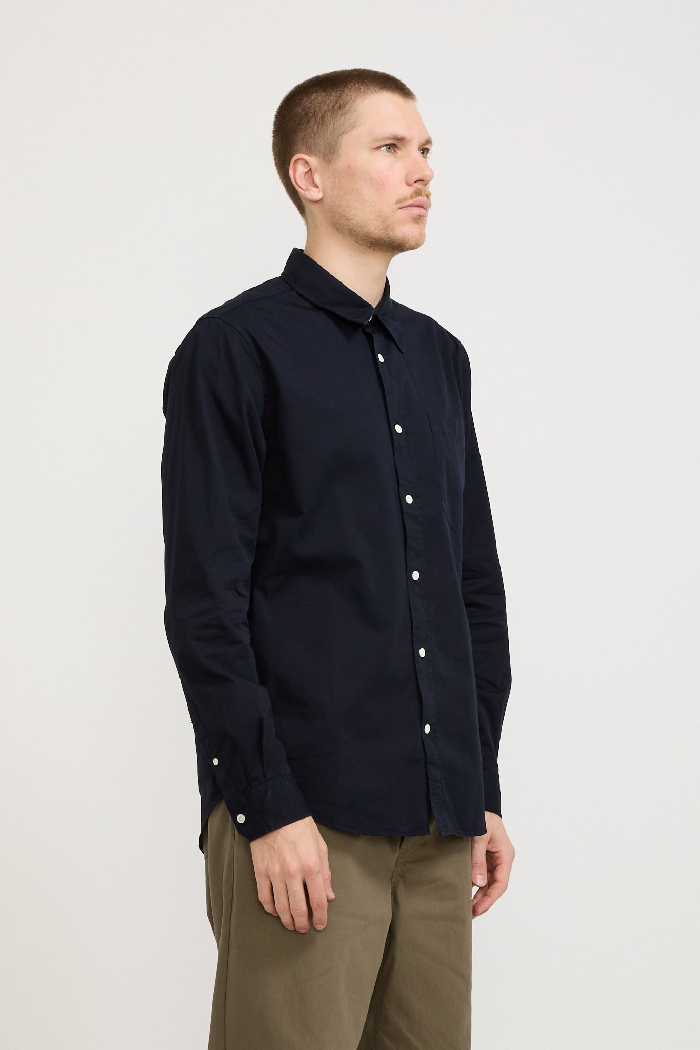 Norse Projects | Osvald BD Twill Shirt Dark Navy | Maplestore
