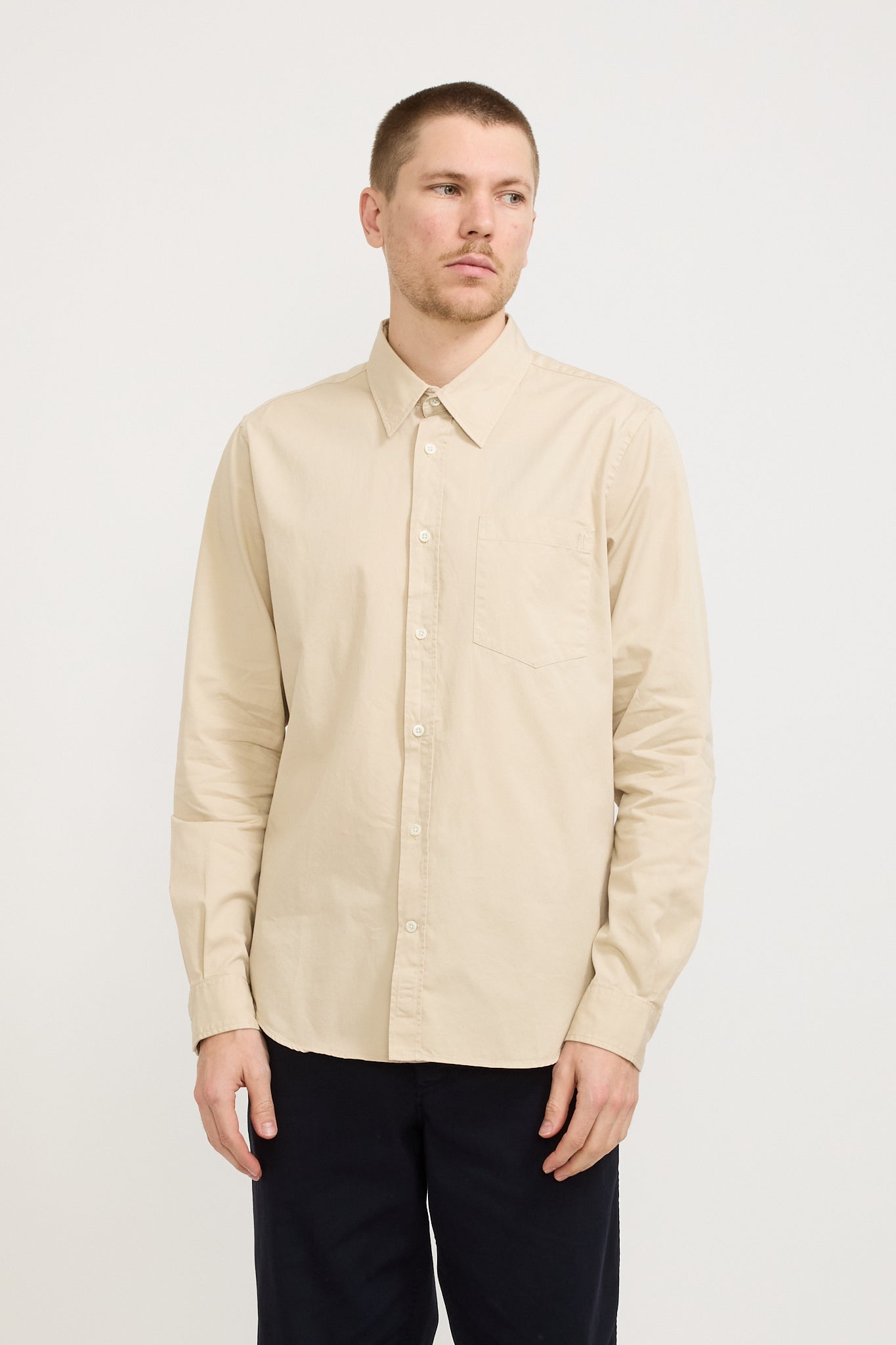 Norse Projects | Osvald BD Twill Shirt Oatmeal | Maplestore