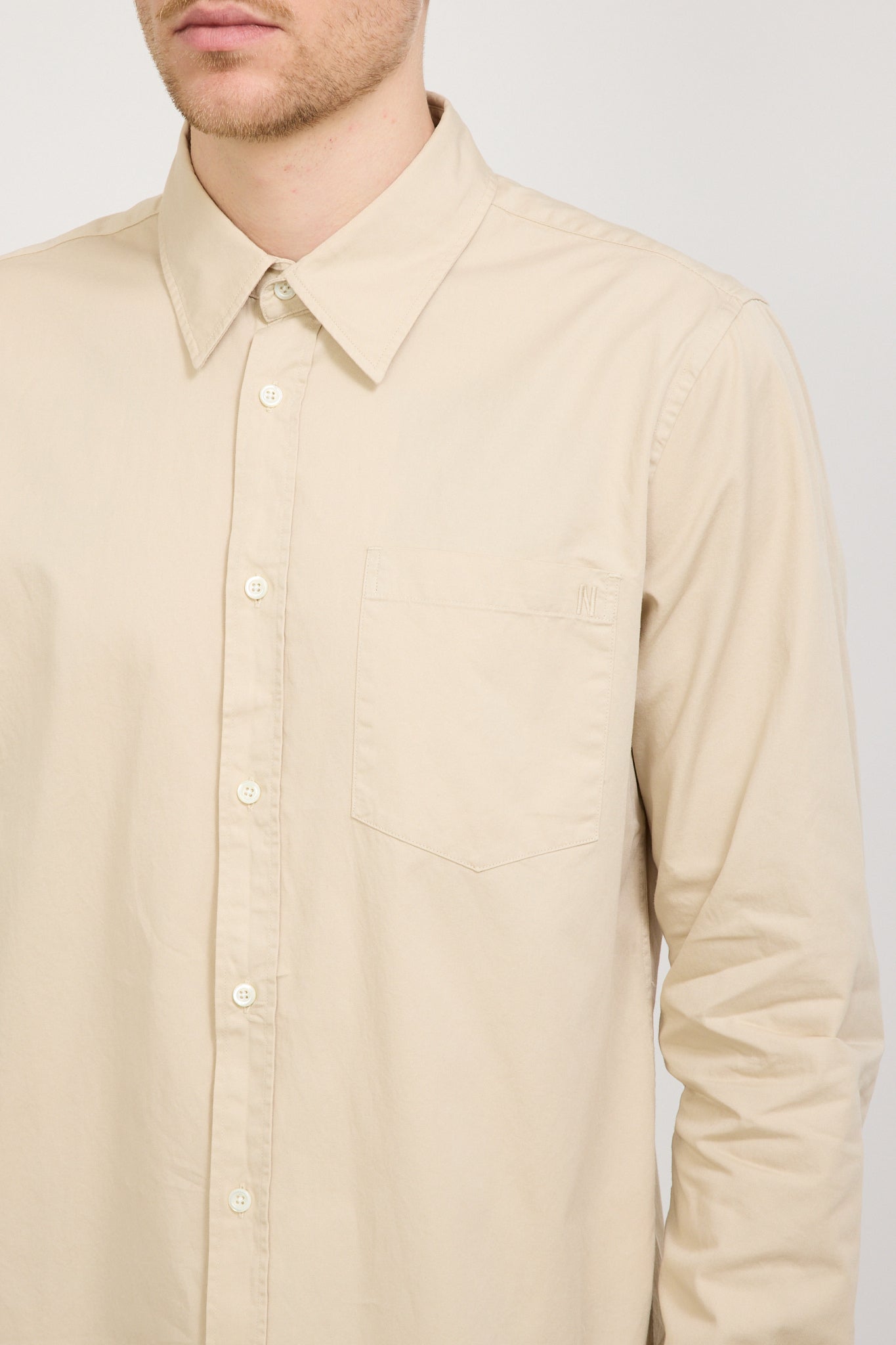 Norse Projects | Osvald BD Twill Shirt Oatmeal | Maplestore