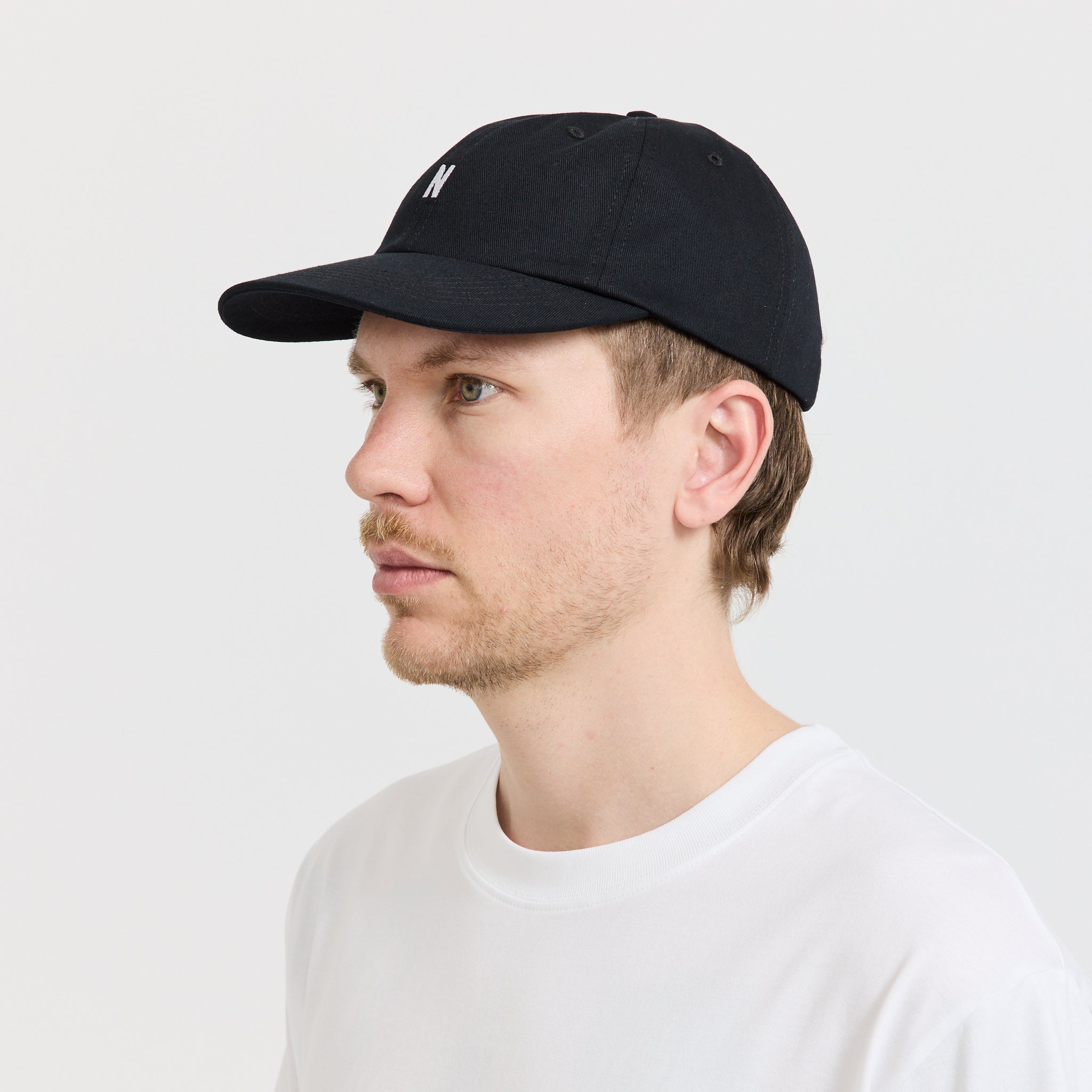 Norse Projects | Twill Sports Cap Black | Maplestore
