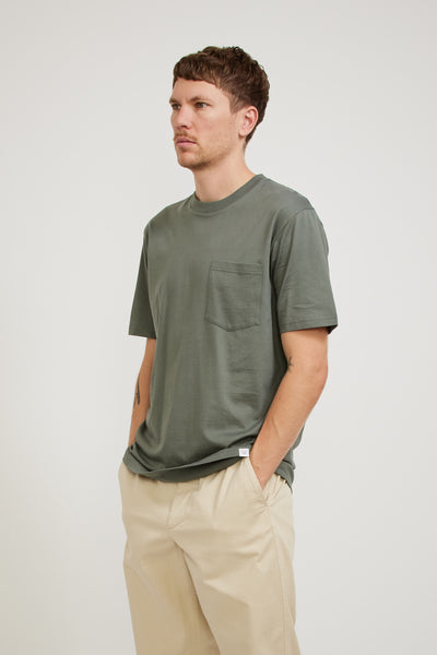 Norse Projects | Johannes Organic Pocket T-Shirt Pewter | Maplestore