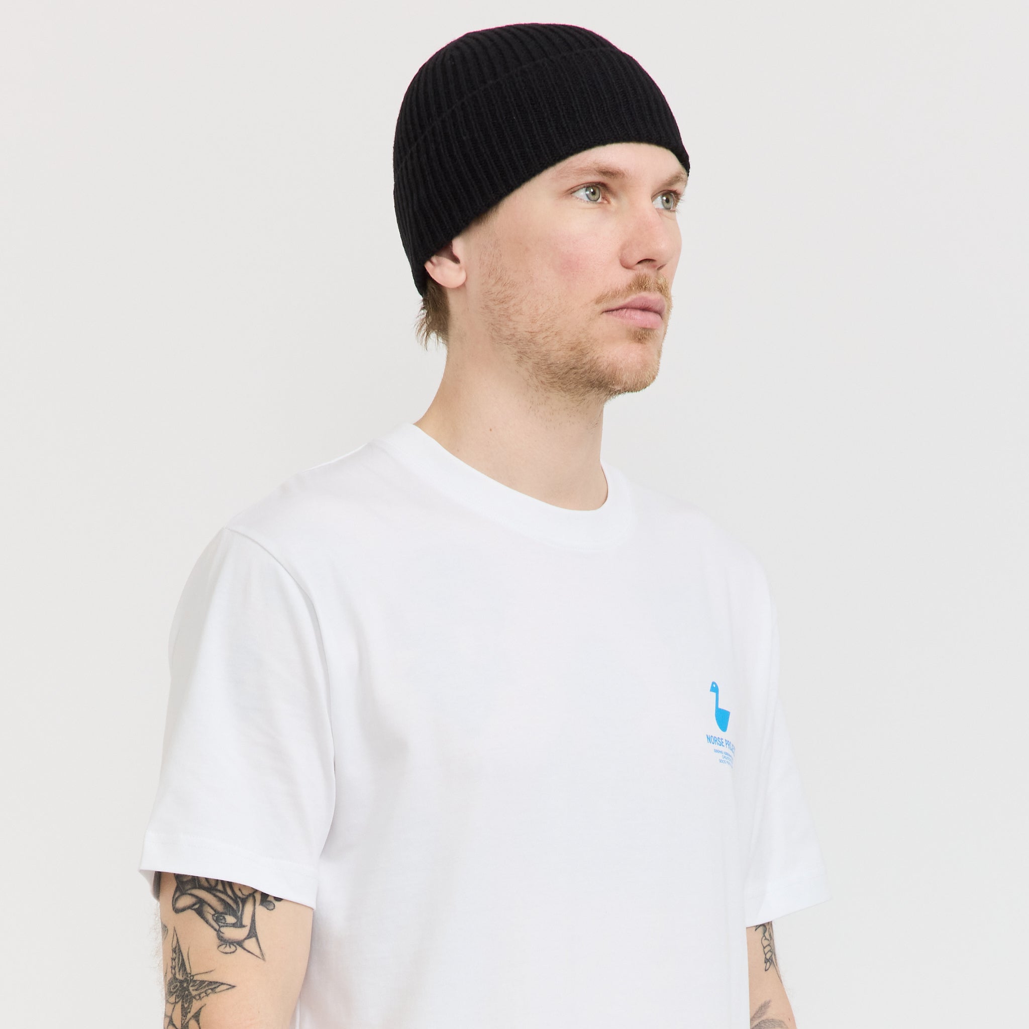 Norse Standard Merino Lambswool Beanie Black