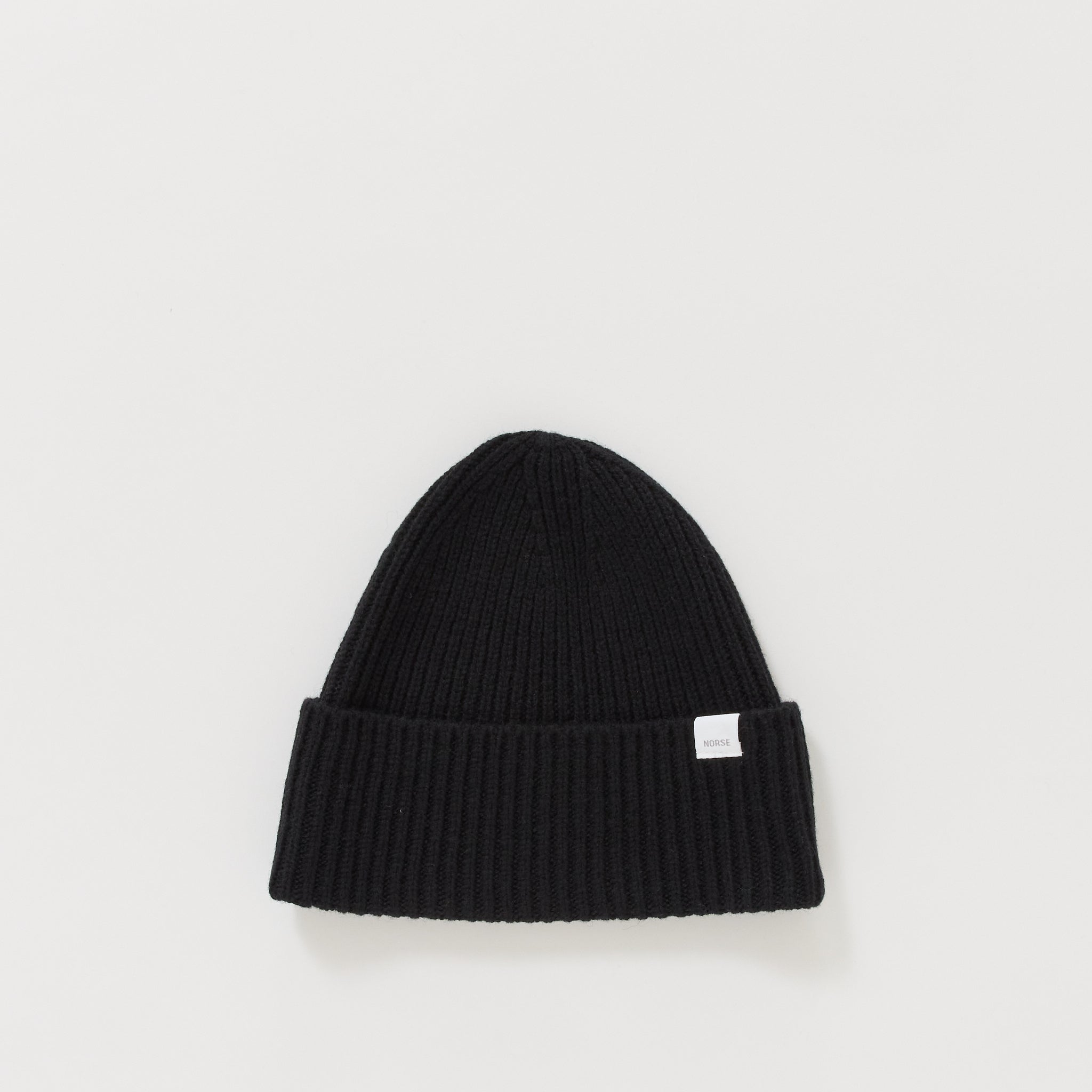【未使用・タグ付】〈LANEUS〉BEANIE/ブラック Norse Standard Merino Lambswool Beanie Black | Maplestore