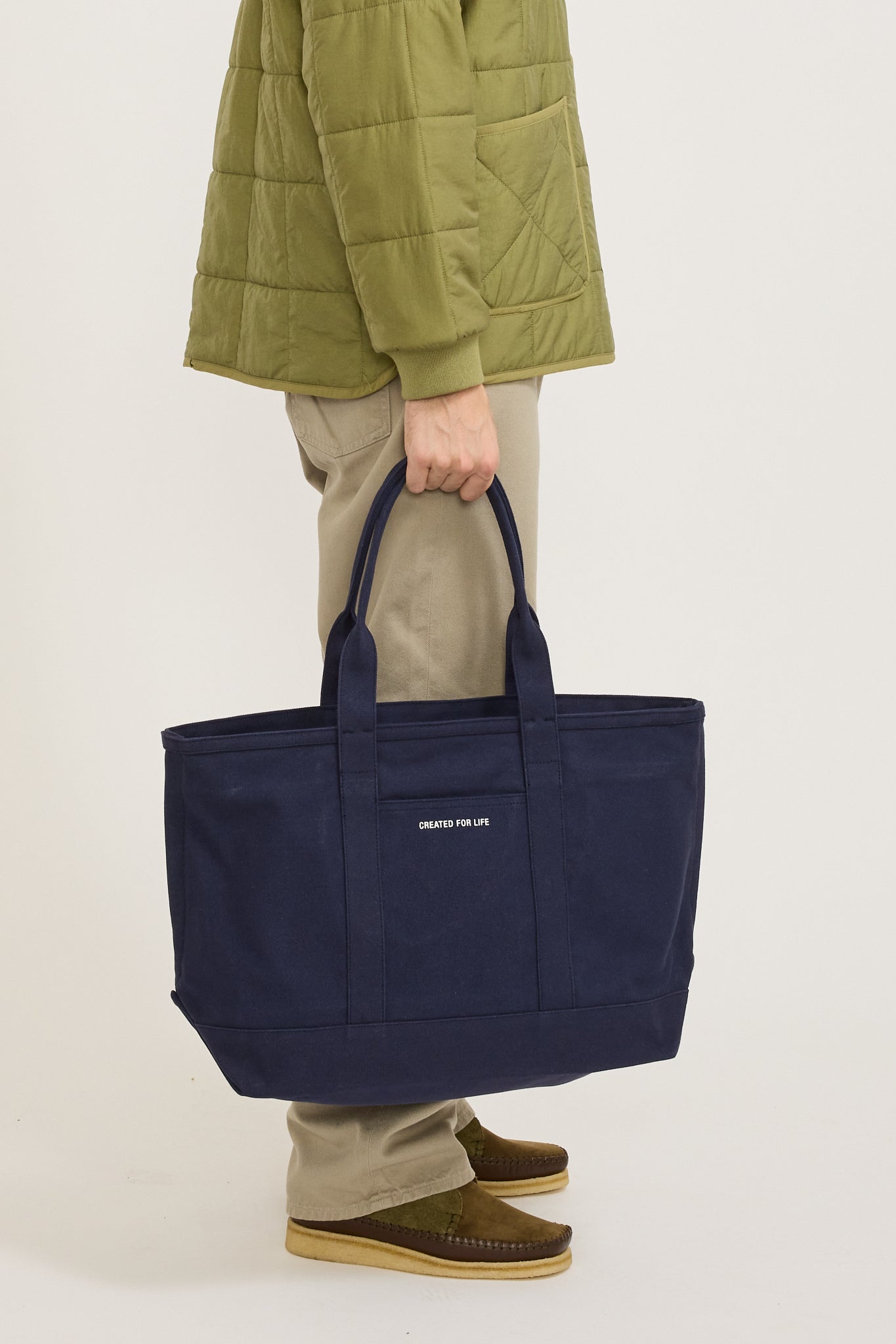 Stefan Cotton Canvas Bag Dark Navy