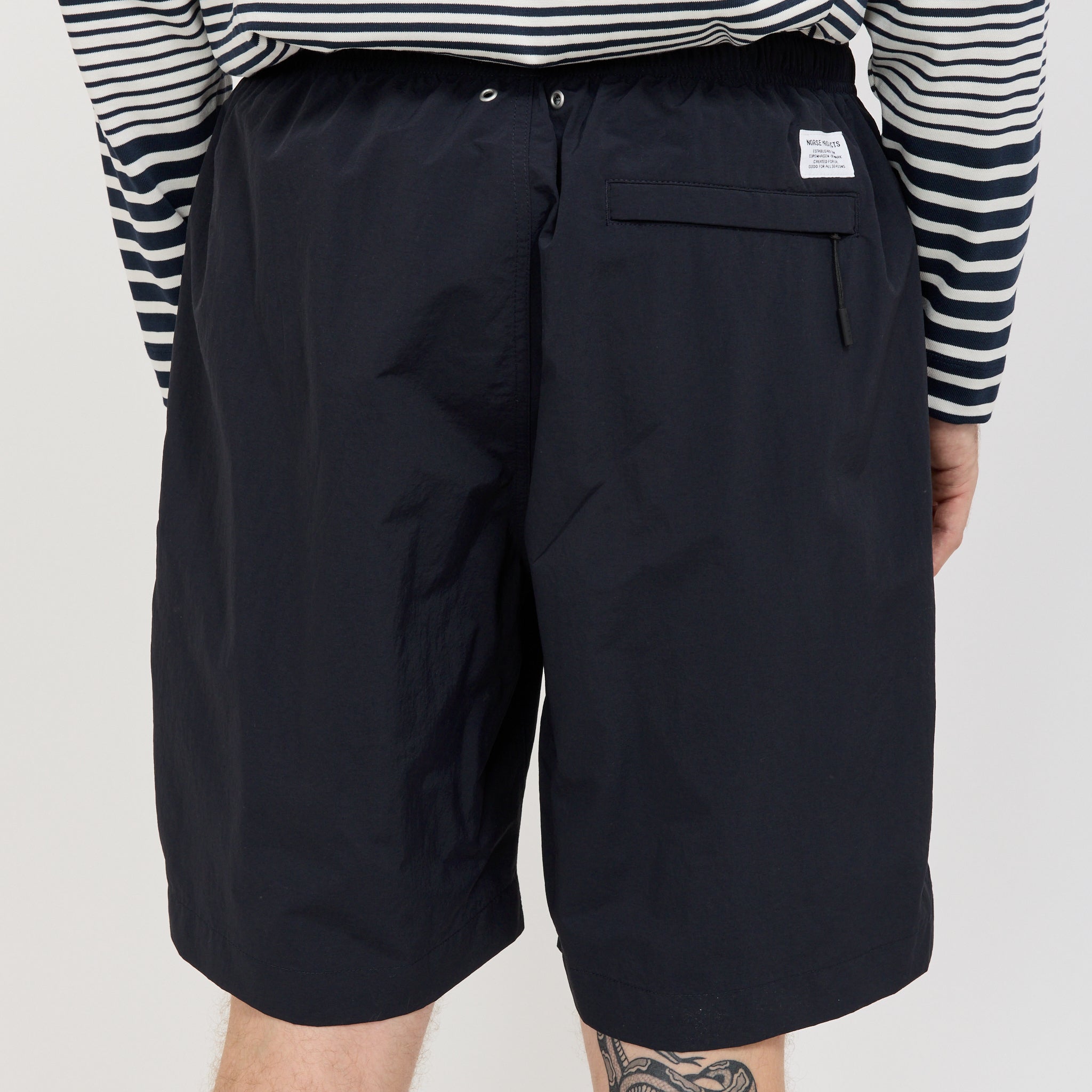 Norse Projects | Sund Relaxed Recycled Nylon Swimmers Dark Navy | Maplestore
