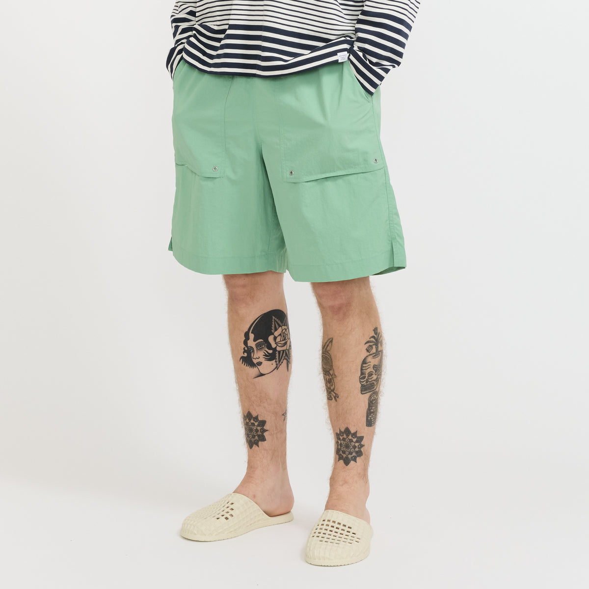 Sund Relaxed Recycled Nylon Swimmers Peapod | Maplestore