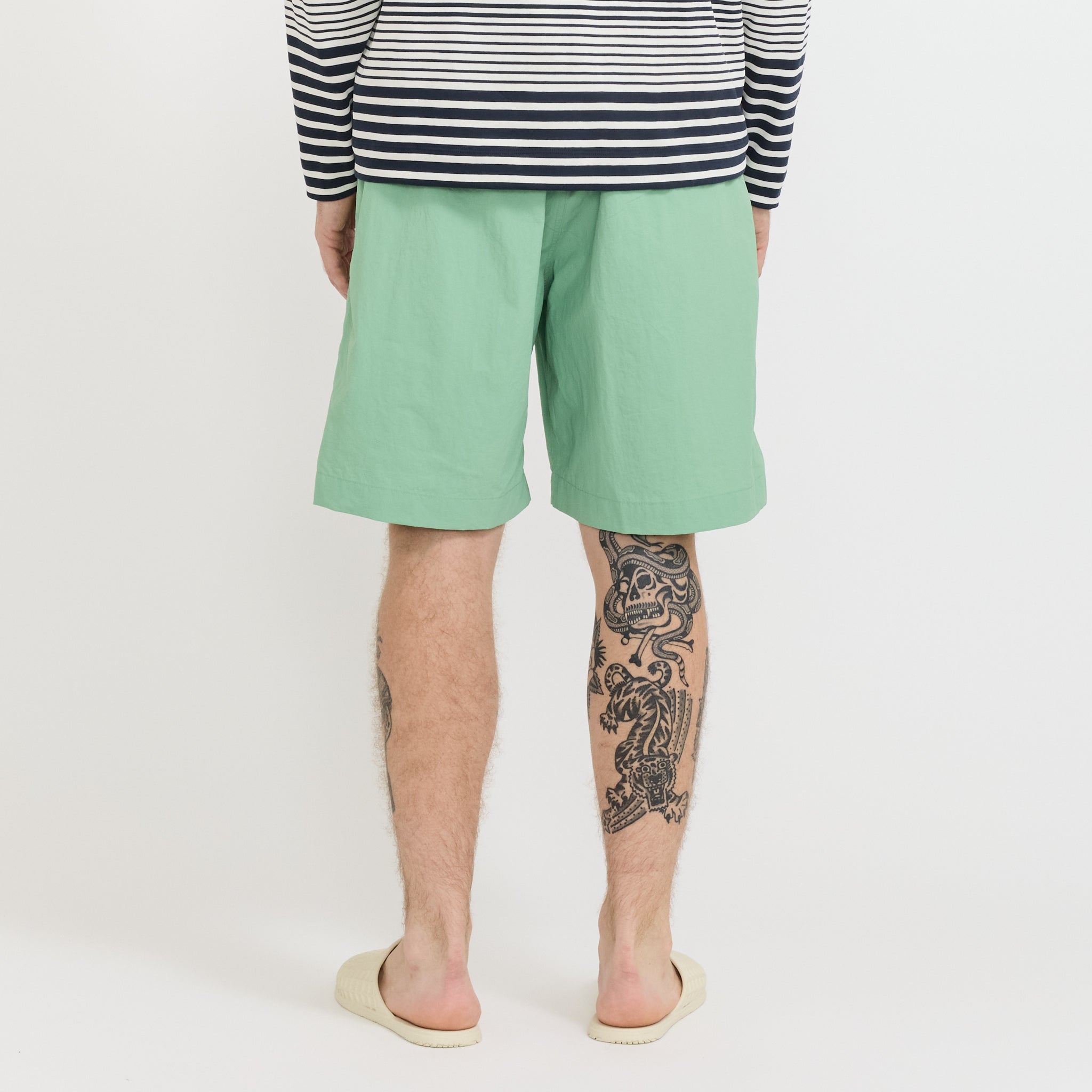 Norse Projects | Sund Relaxed Recycled Nylon Swimmers Peapod | Maplestore