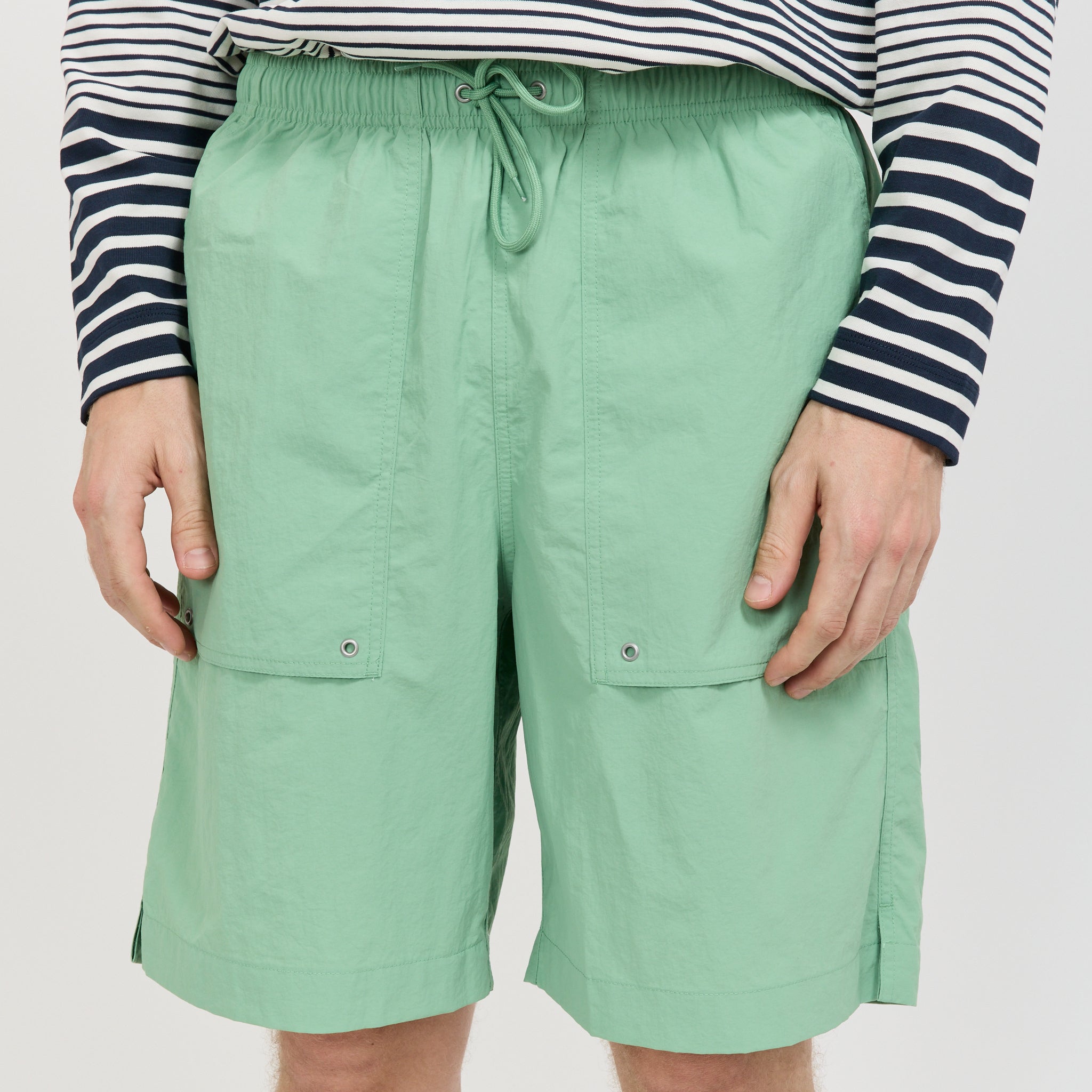 Norse Projects | Sund Relaxed Recycled Nylon Swimmers Peapod | Maplestore