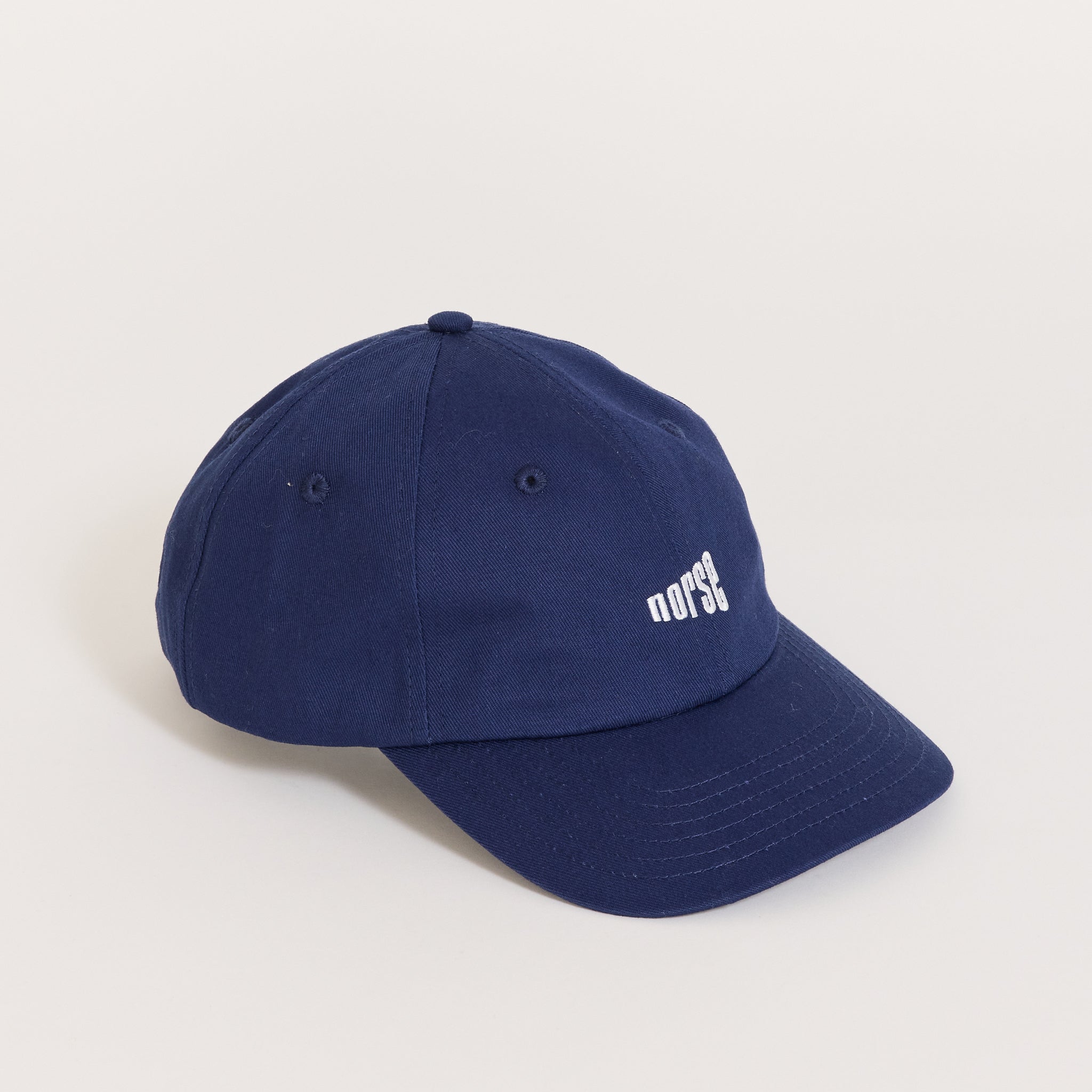 Norse Projects Twill 6-Panel Cap Workwear Blue Maplestore