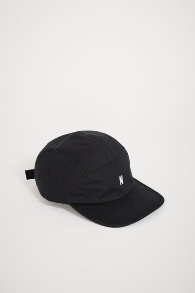 Norse Projects | Twill 5 Panel Cap Black | Maplestore