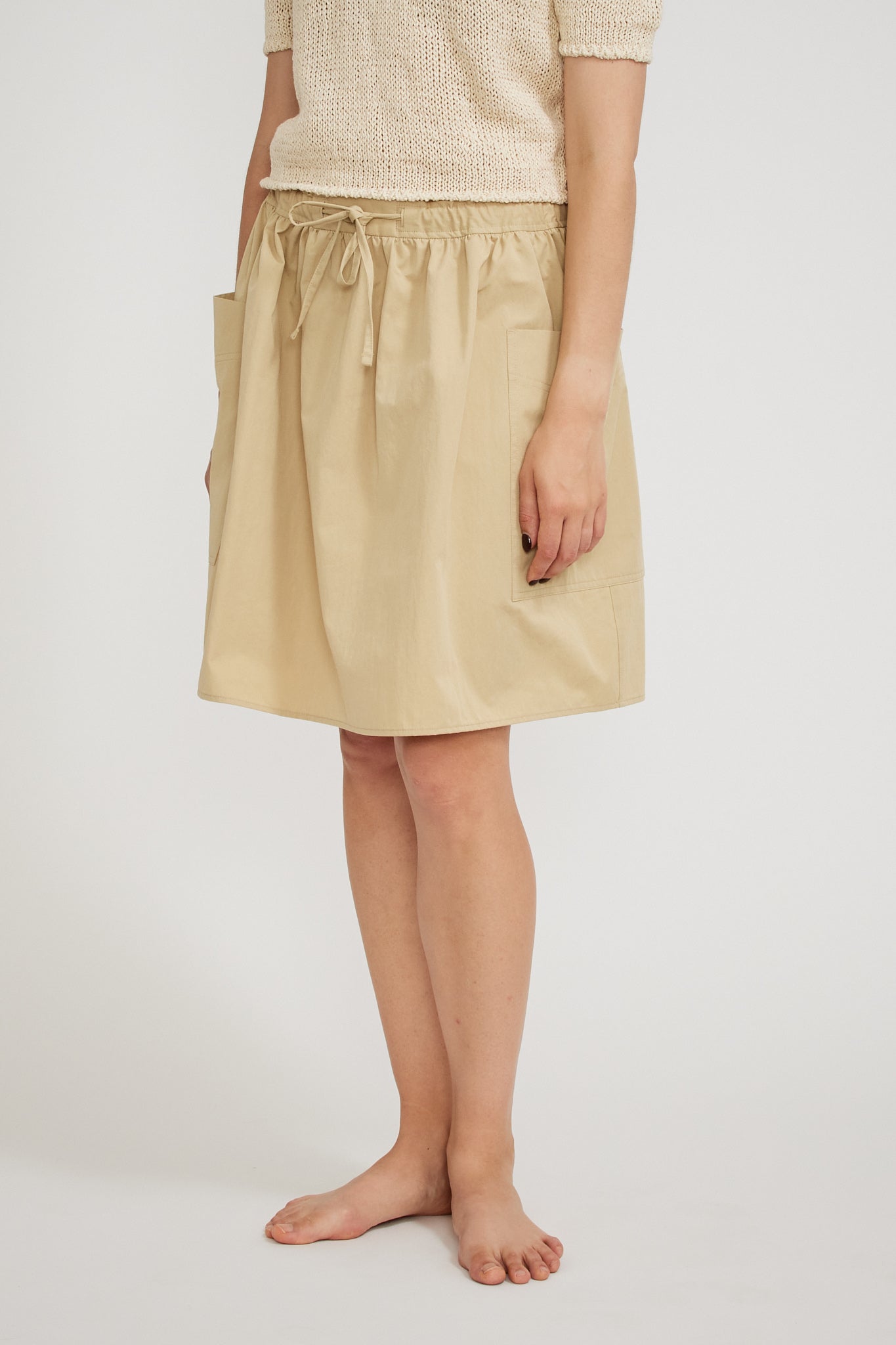 Nothing Written | Casali Flared Skirt Beige | Maplestore