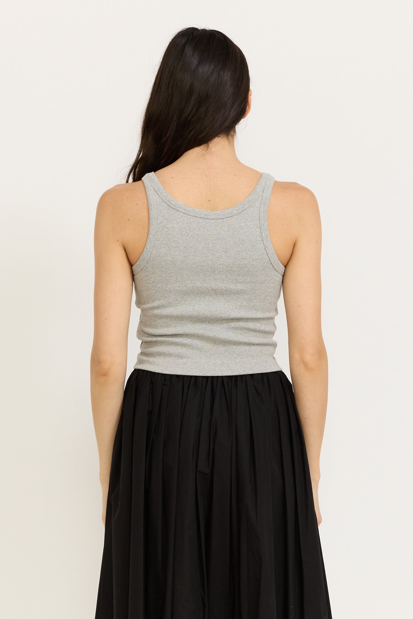 Nothing Written | Curved Rib Tank Grey | Maplestore