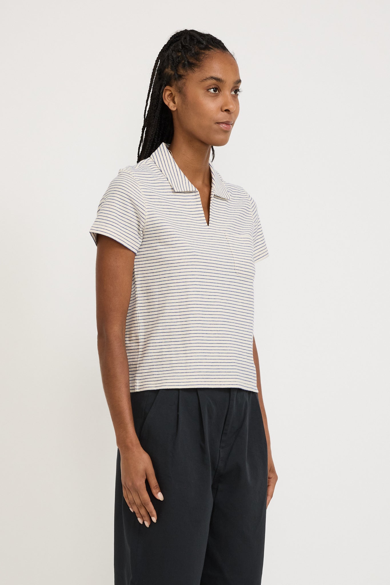 Elio Pocket Polo Stripe