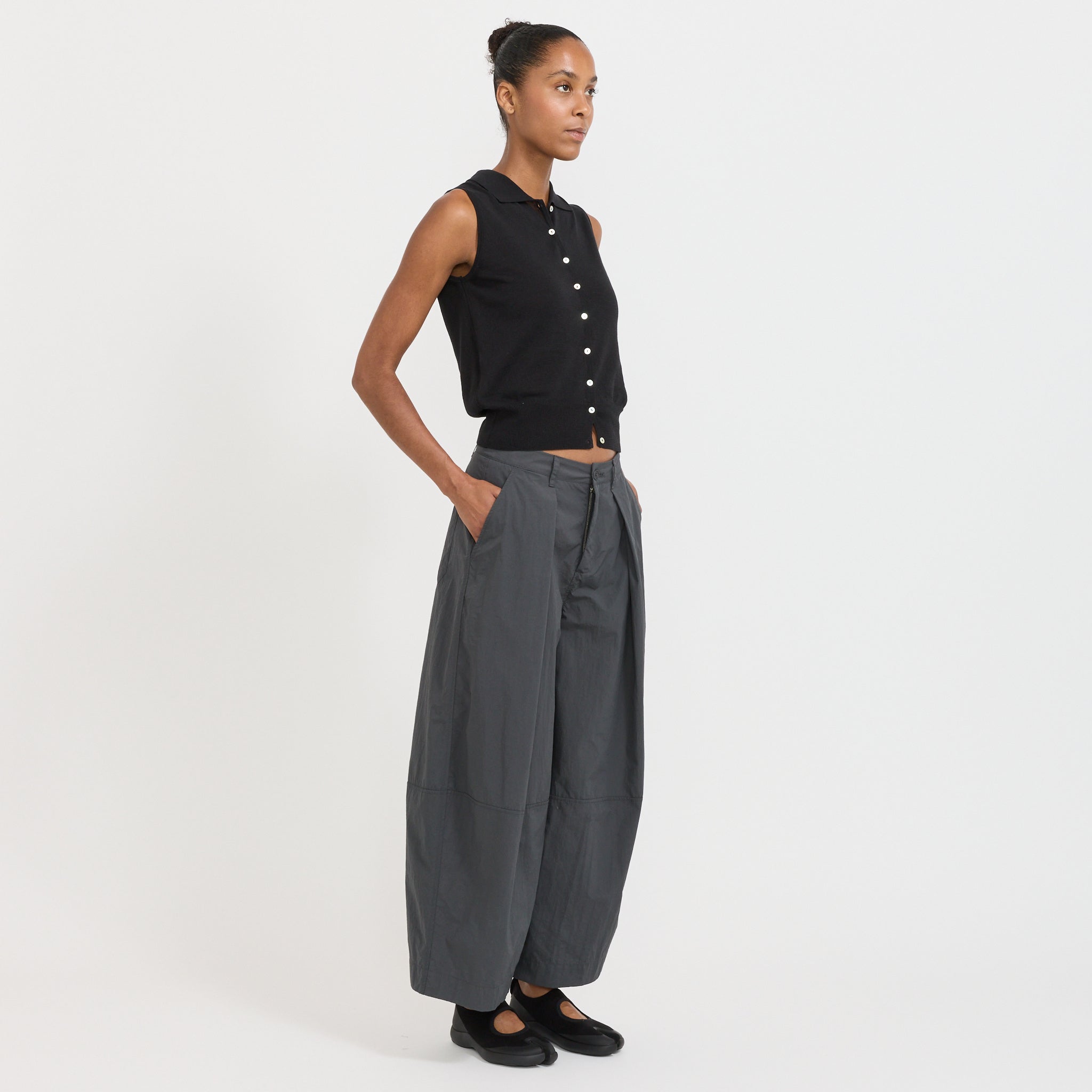 Lash Sleeveless Knit Top Black