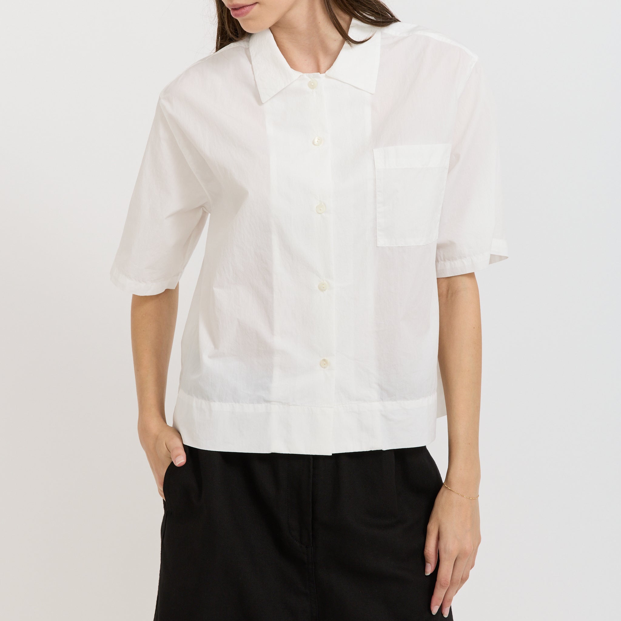 Nothing Written | Rine Short Sleeve Shirt White | Maplestore