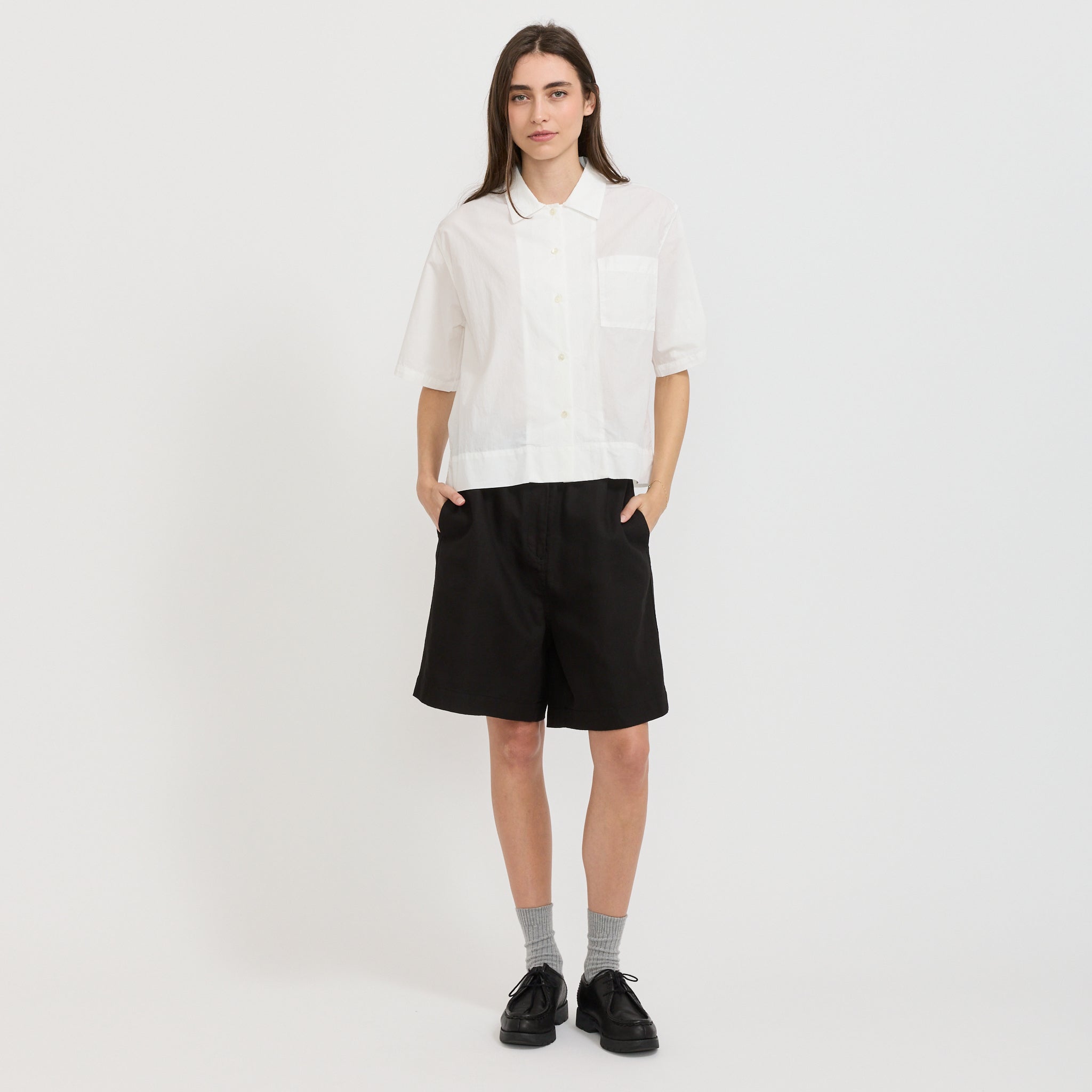 Nothing Written | Rine Short Sleeve Shirt White | Maplestore
