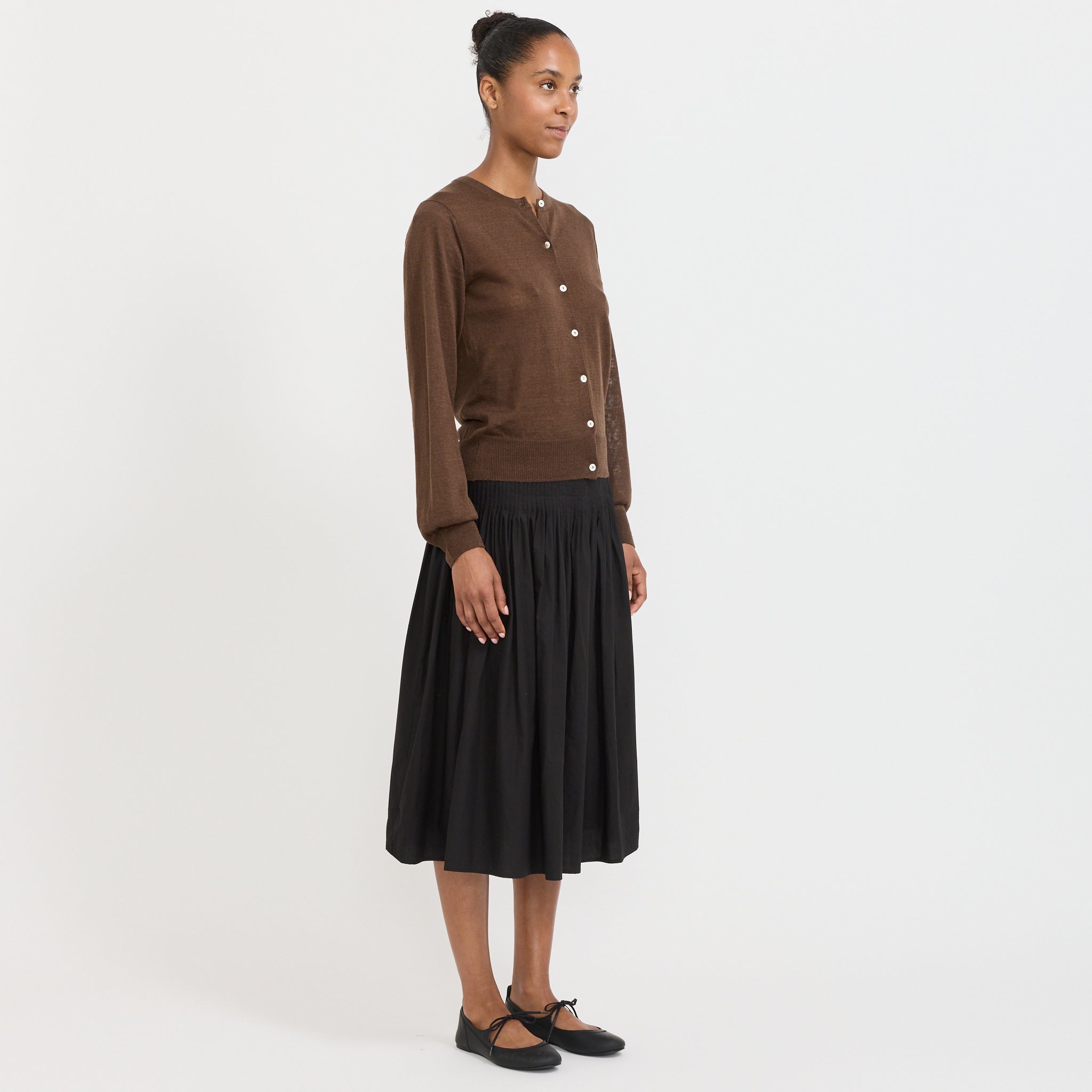 Rola Linen Cardigan Brown