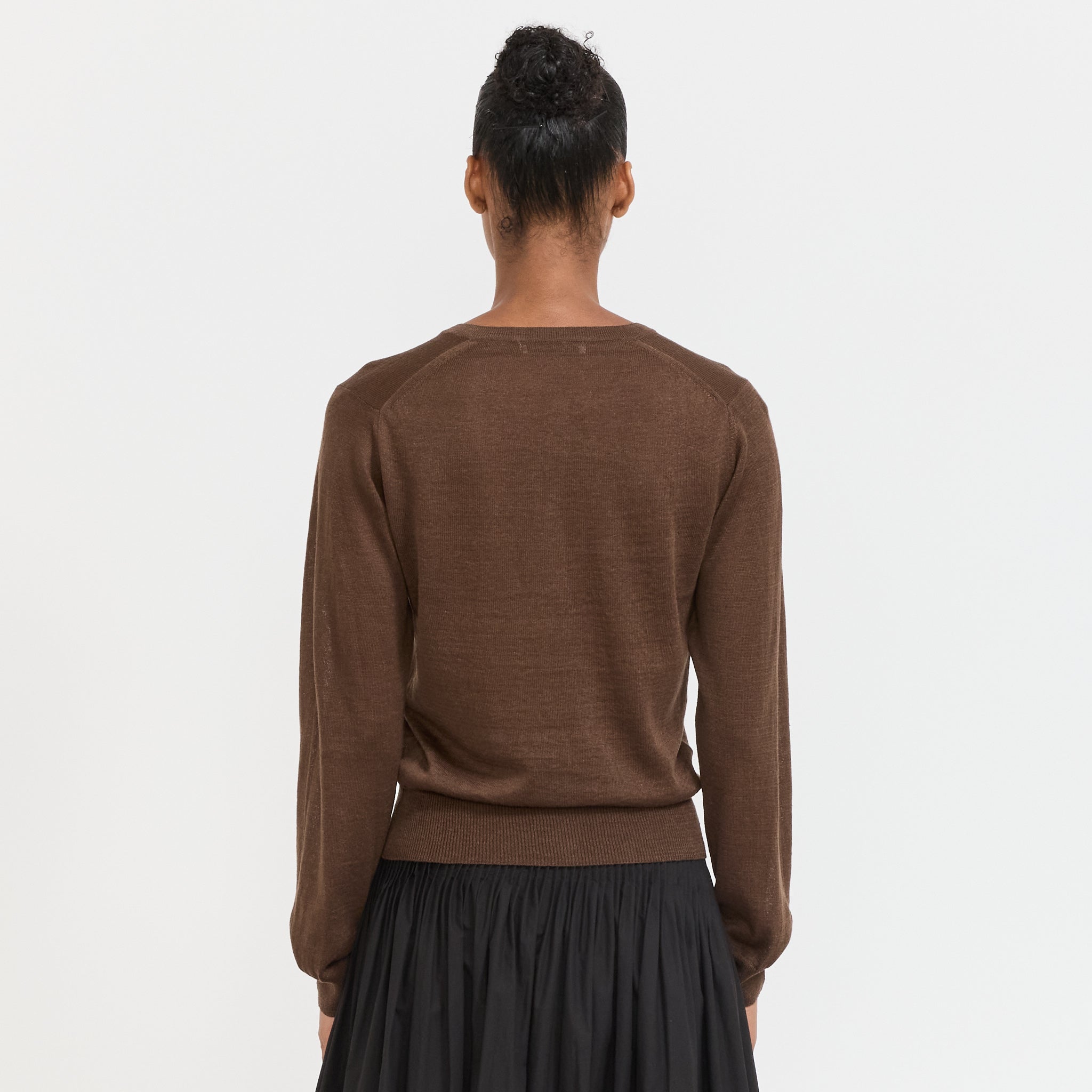 Rola Linen Cardigan Brown