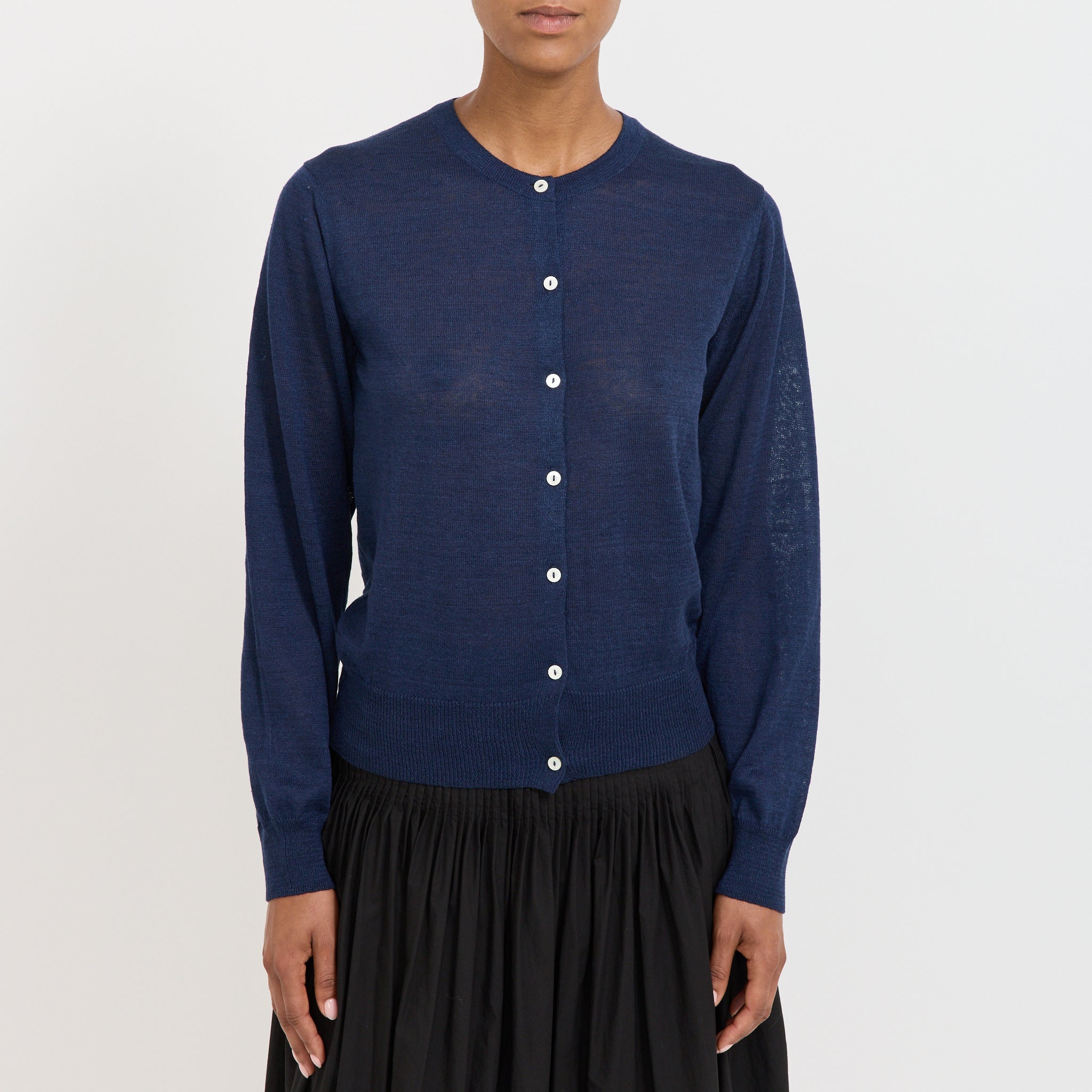 Rola Linen Cardigan Navy
