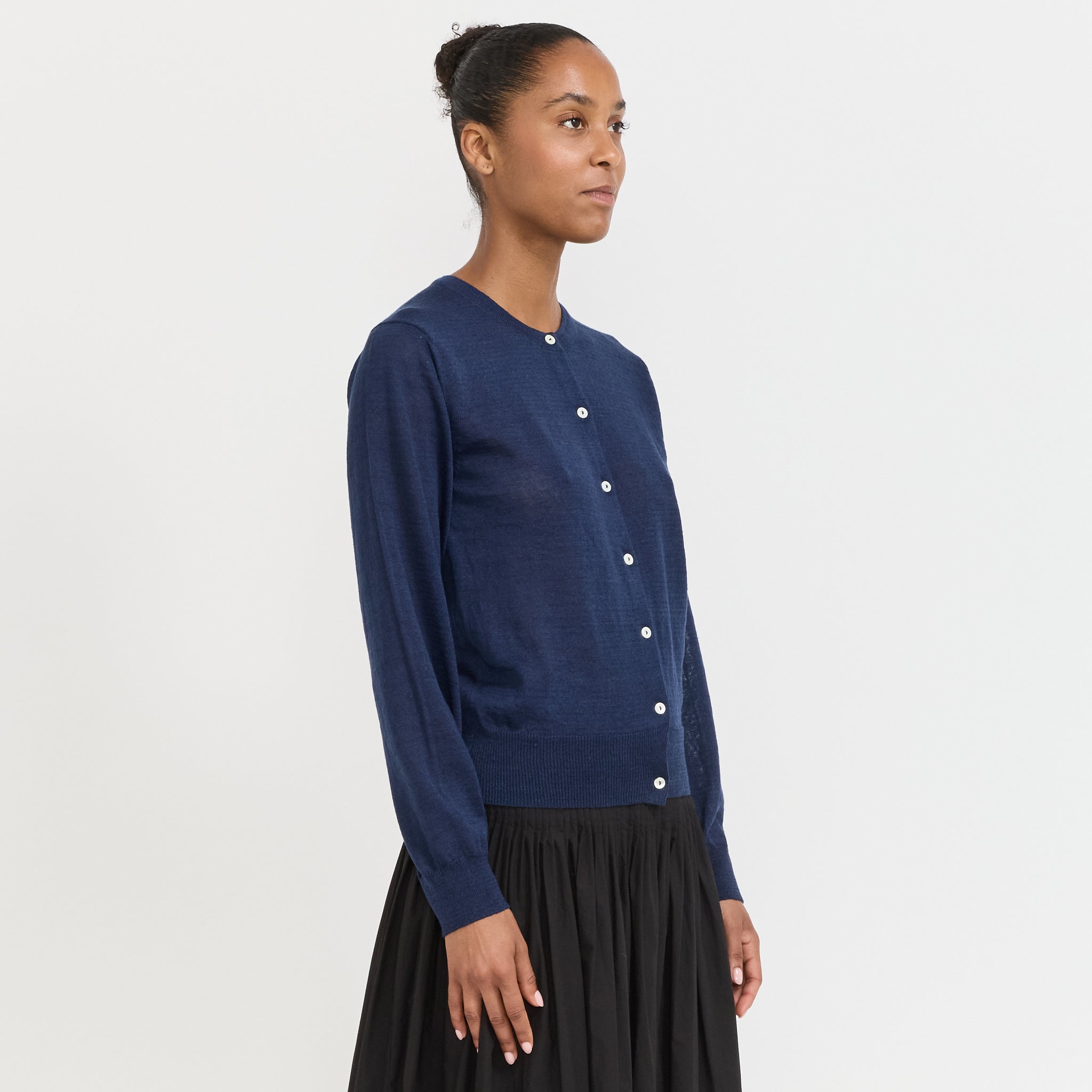 Rola Linen Cardigan Navy