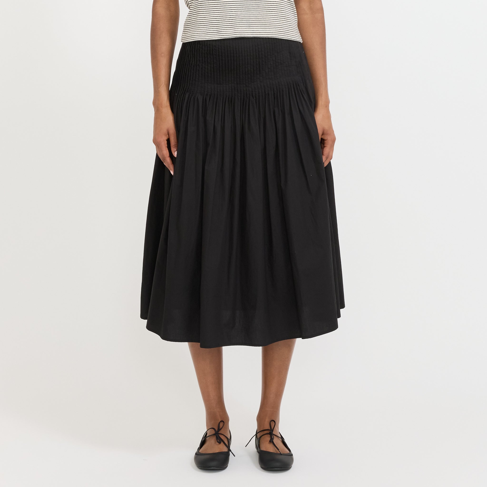 Sherry Pleated Skirt Black