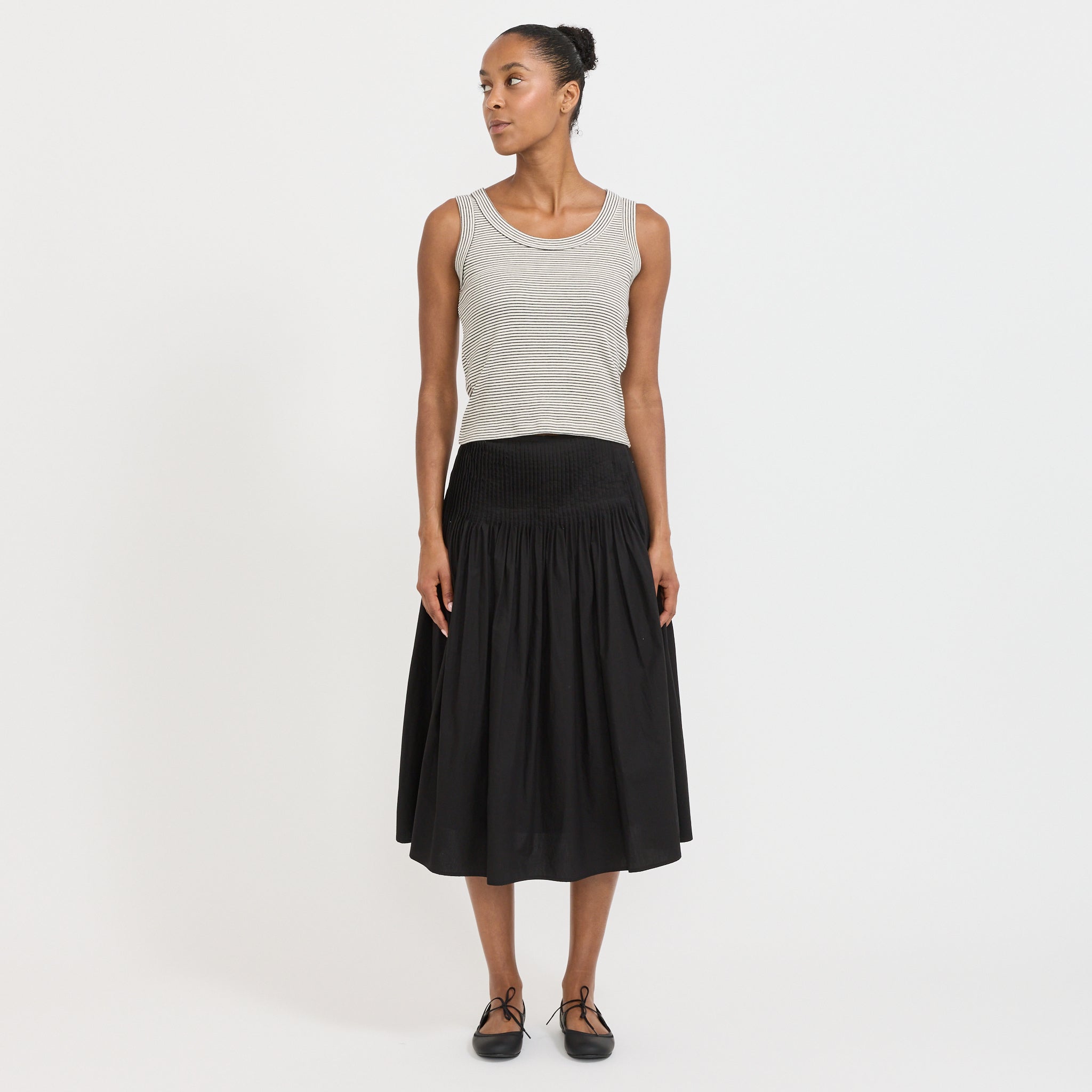 Sherry Pleated Skirt Black