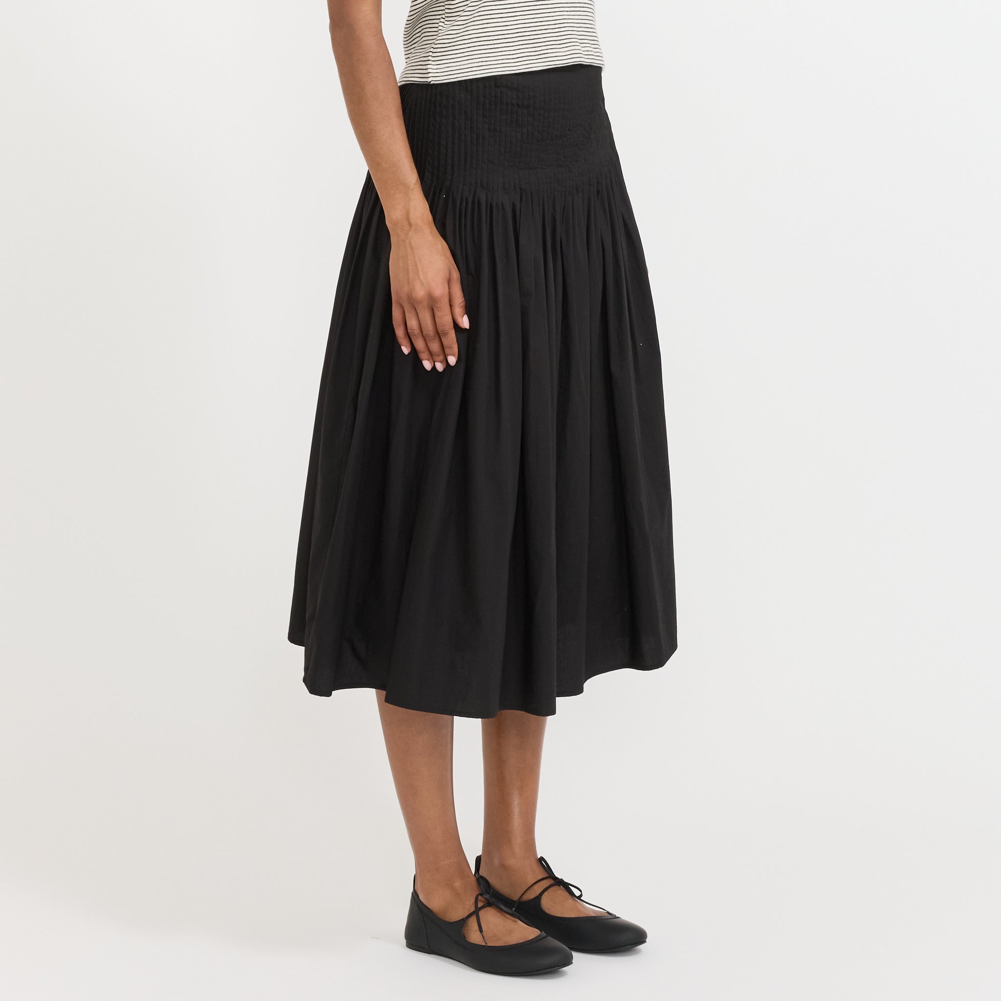 Sherry Pleated Skirt Black