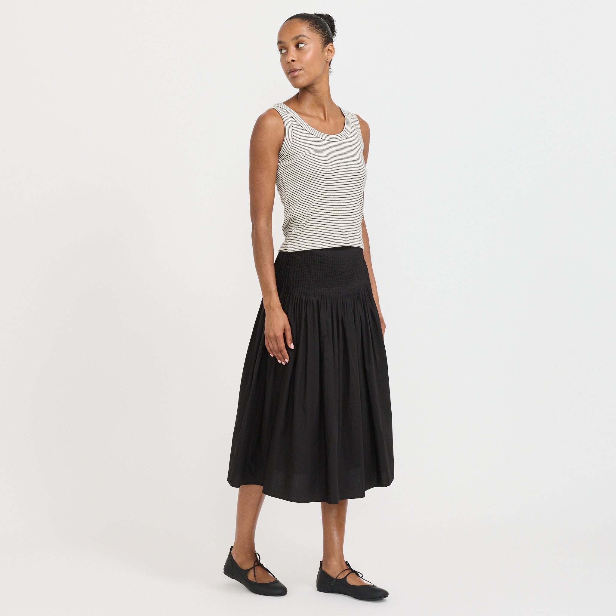 Sherry Pleated Skirt Black | Maplestore