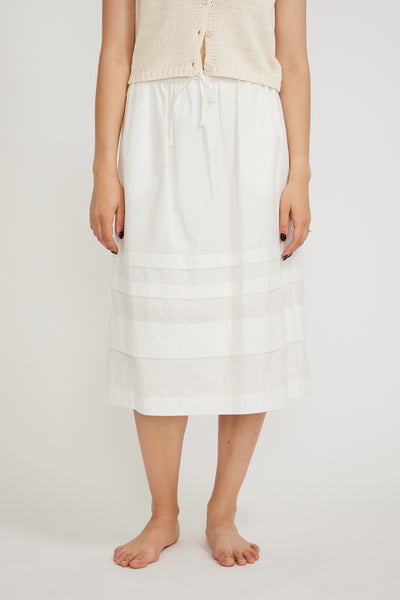 Nothing Written | Toui Layered Skirt White | Maplestore