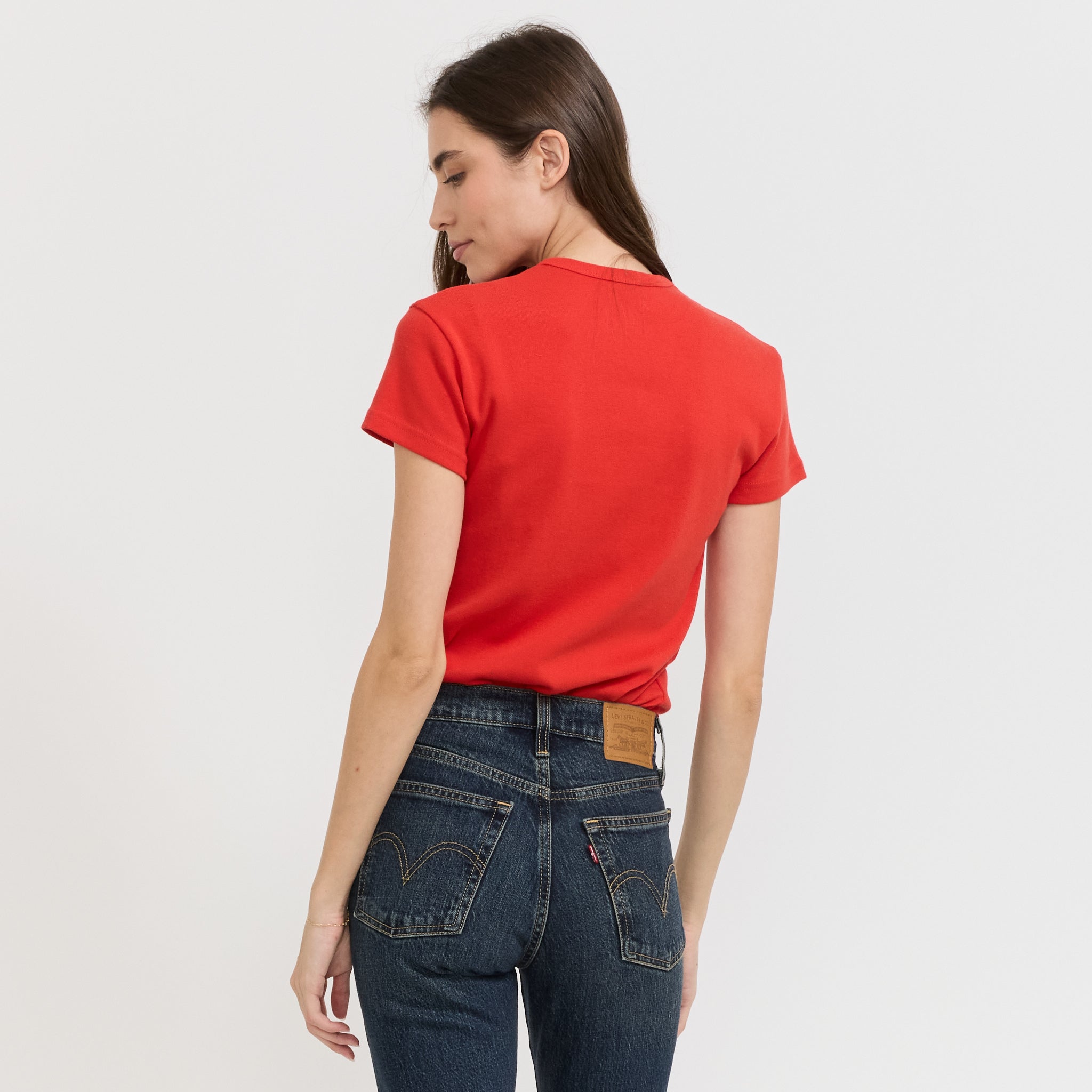 Nothing Written | 90s V-Neck T-Shirt Red | Maplestore