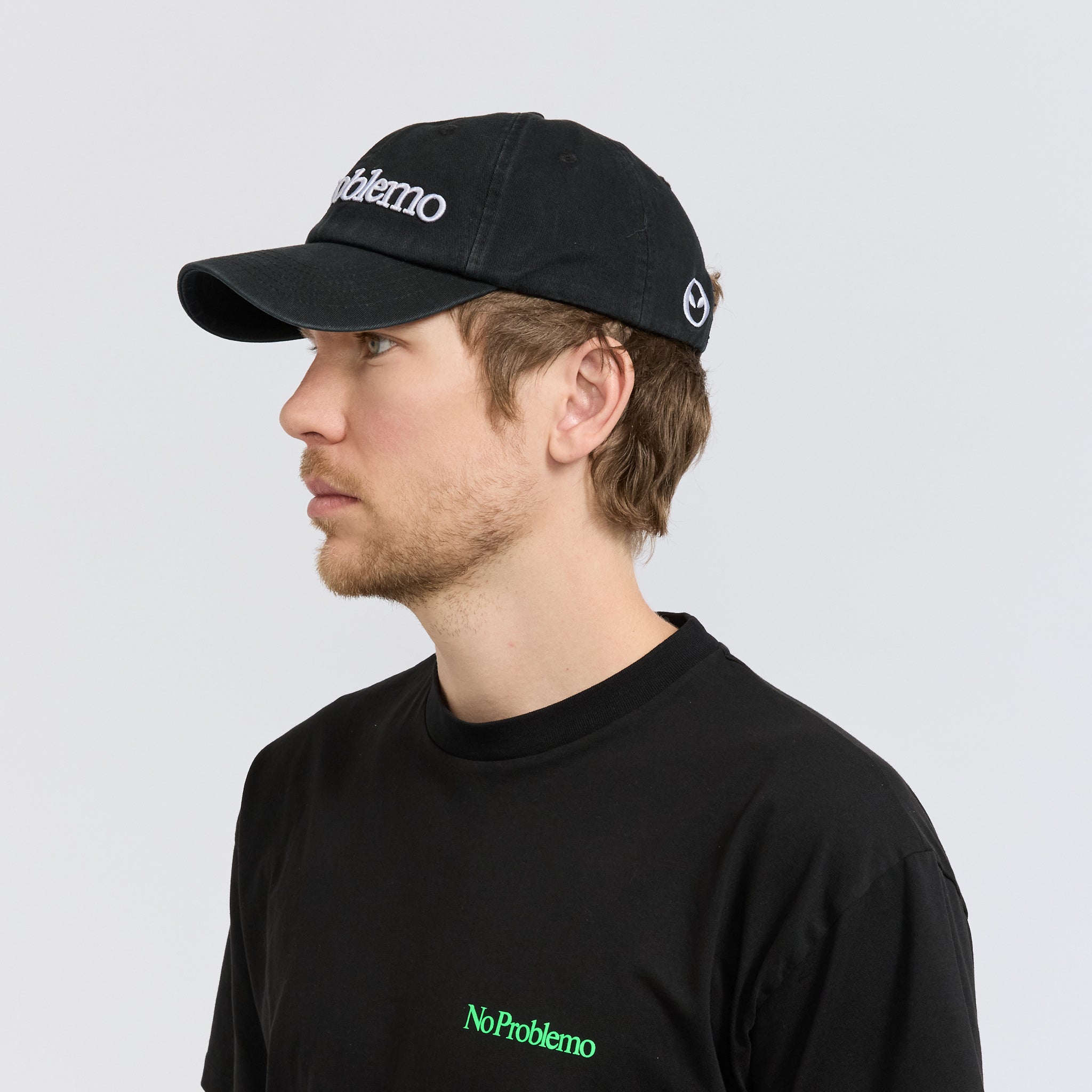 No Problemo Cap Black | Classic 6-Panel Cotton Hat | Maplestore