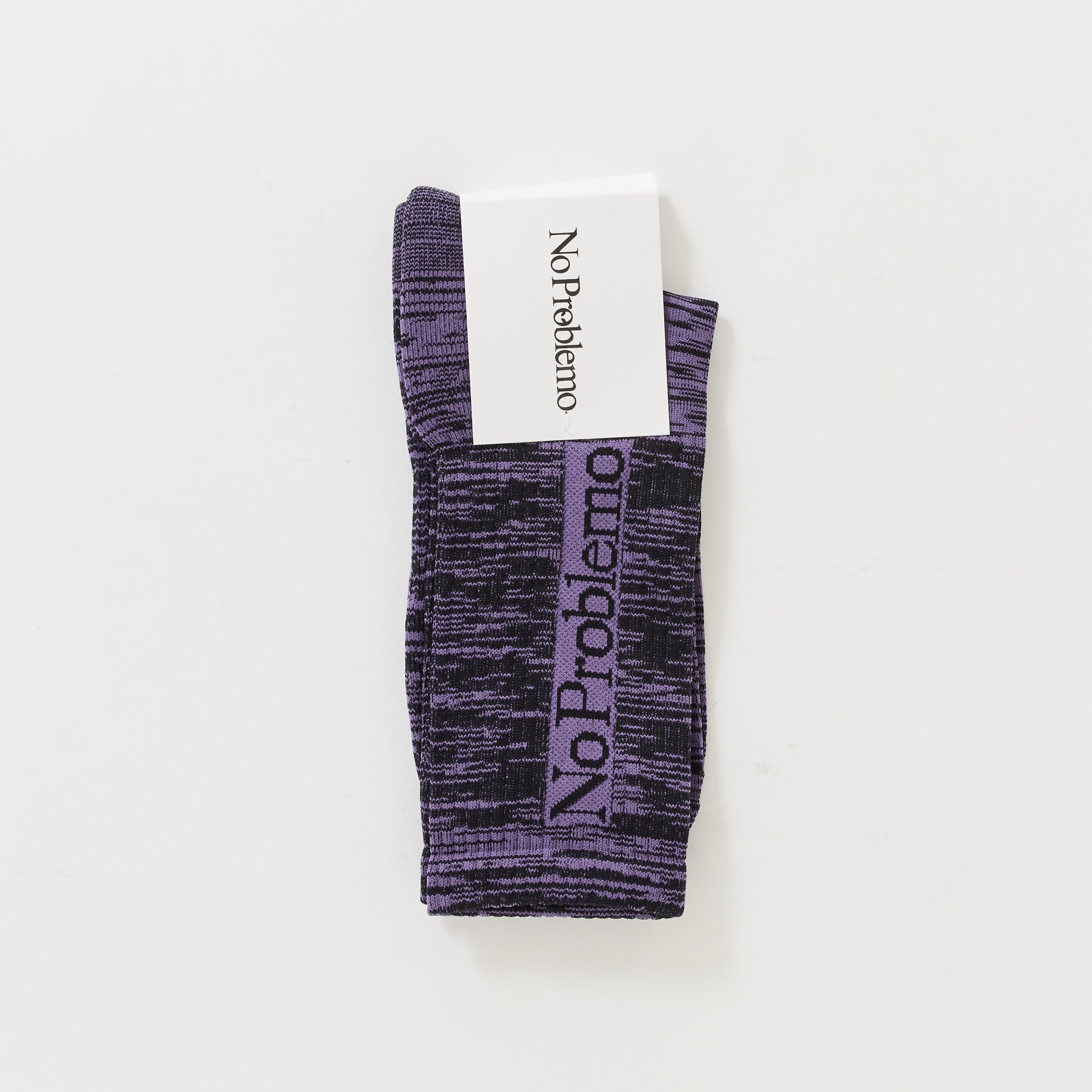 No Problemo Glitch Sock Purple