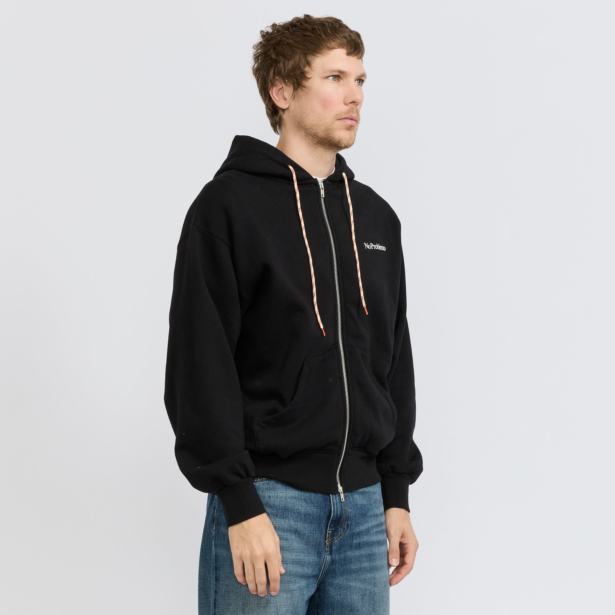 Mini Problemo Zip Hoodie Black