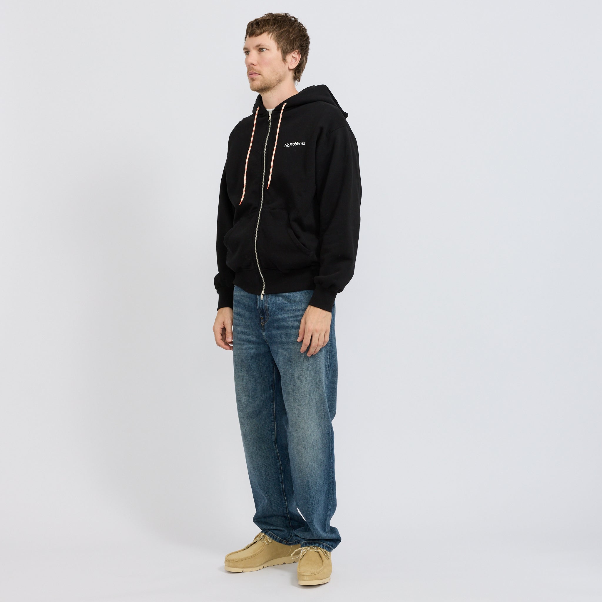 Mini Problemo Zip Hoodie Black