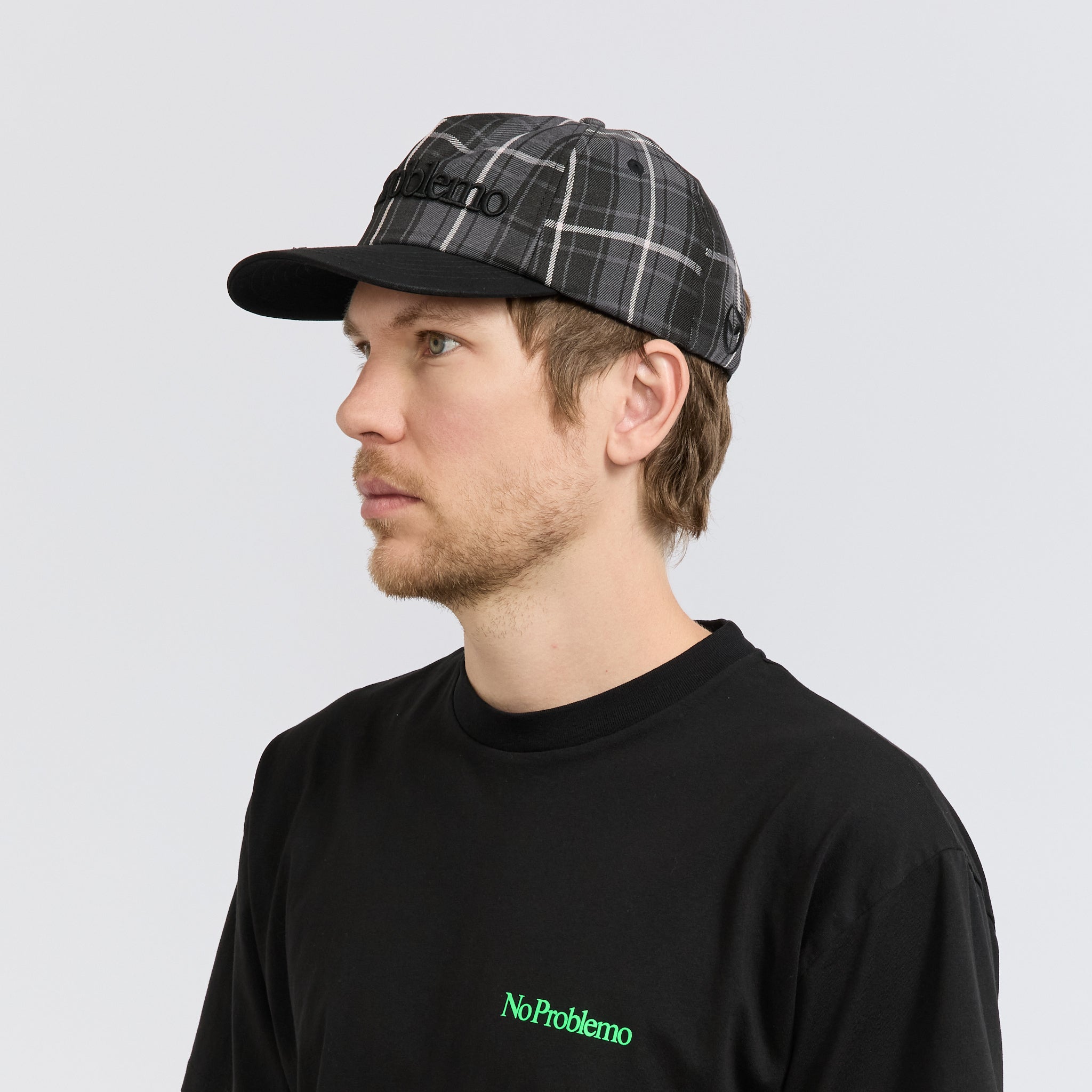 No Problemo | No Problemo Plaid Cap Black | Maplestore