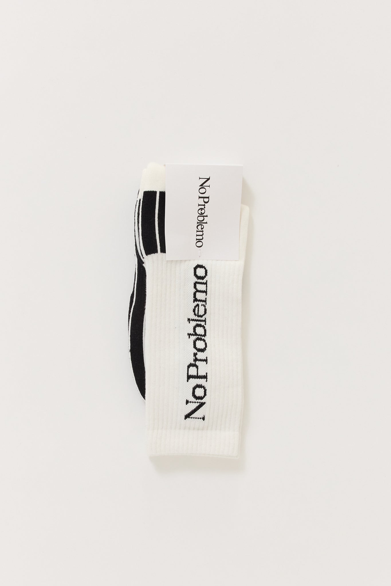 No Problemo Sock White